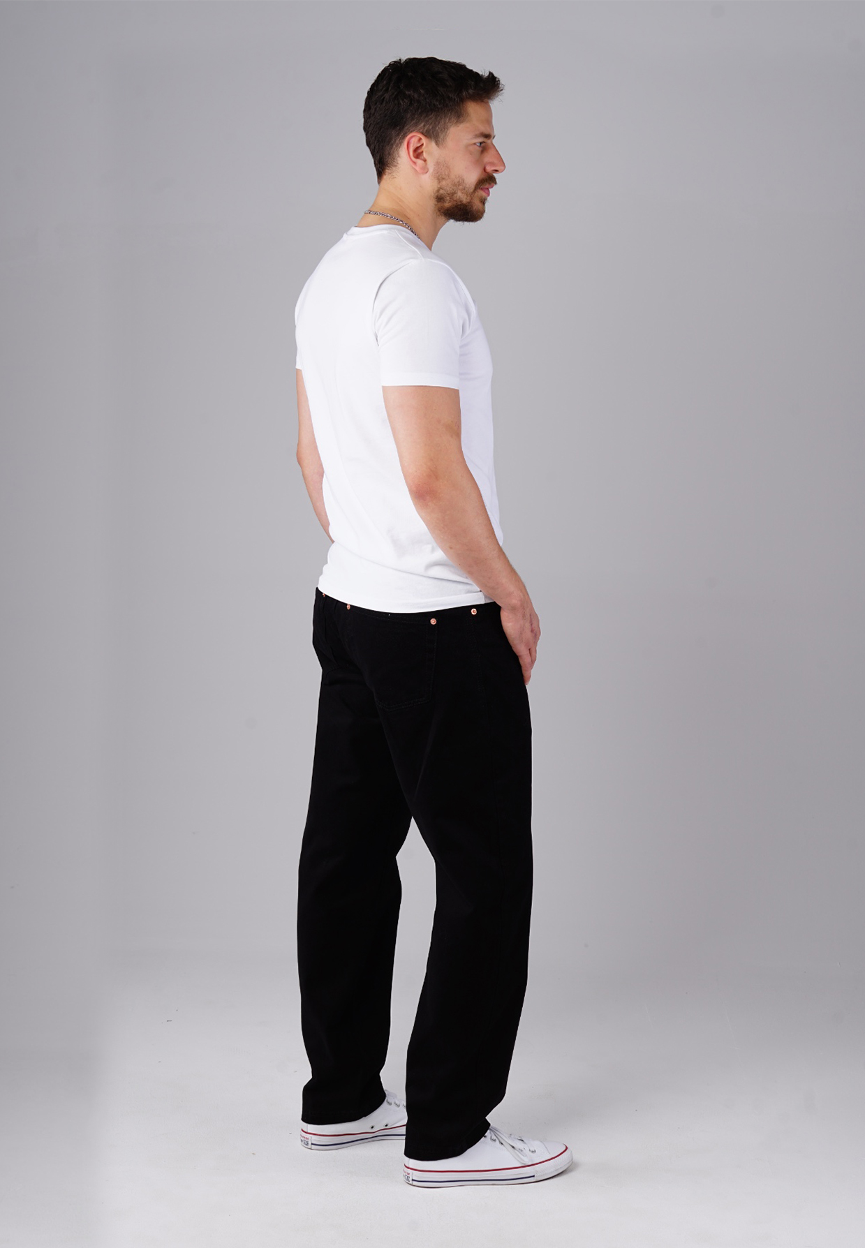 Picaldi Zicco 472 Gabardine Mount - Relaxed Karottenschnitt in Clean Black W42-L32