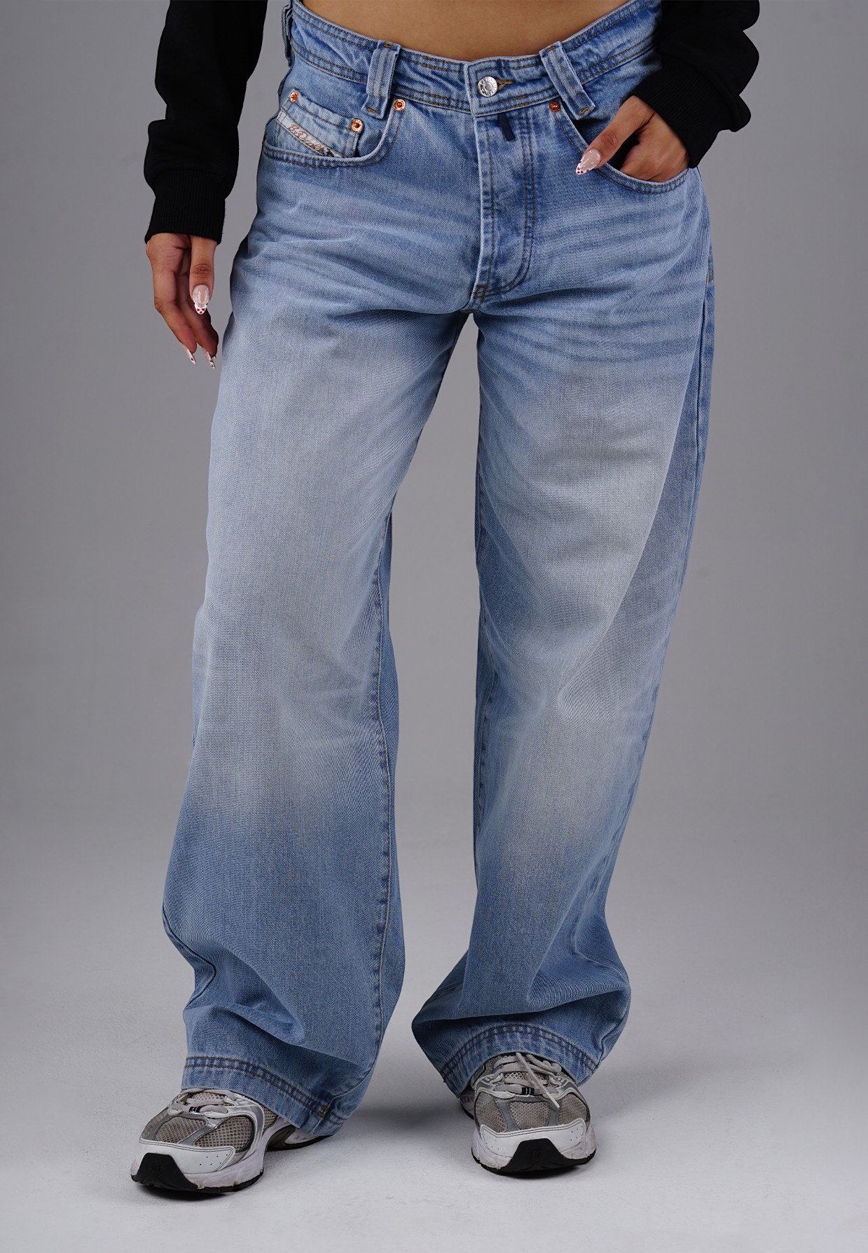 Picaldi Damen Jeans Baggy Zicco 475 Steel washed steel grey W42-L32