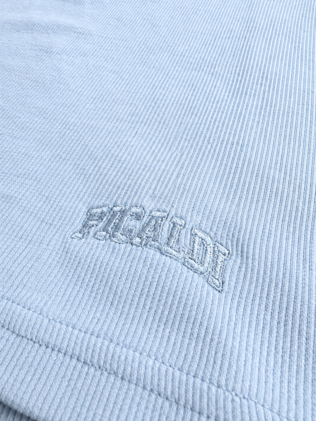Picaldi Herren Tank Top Ribbed Basic Babyblue S