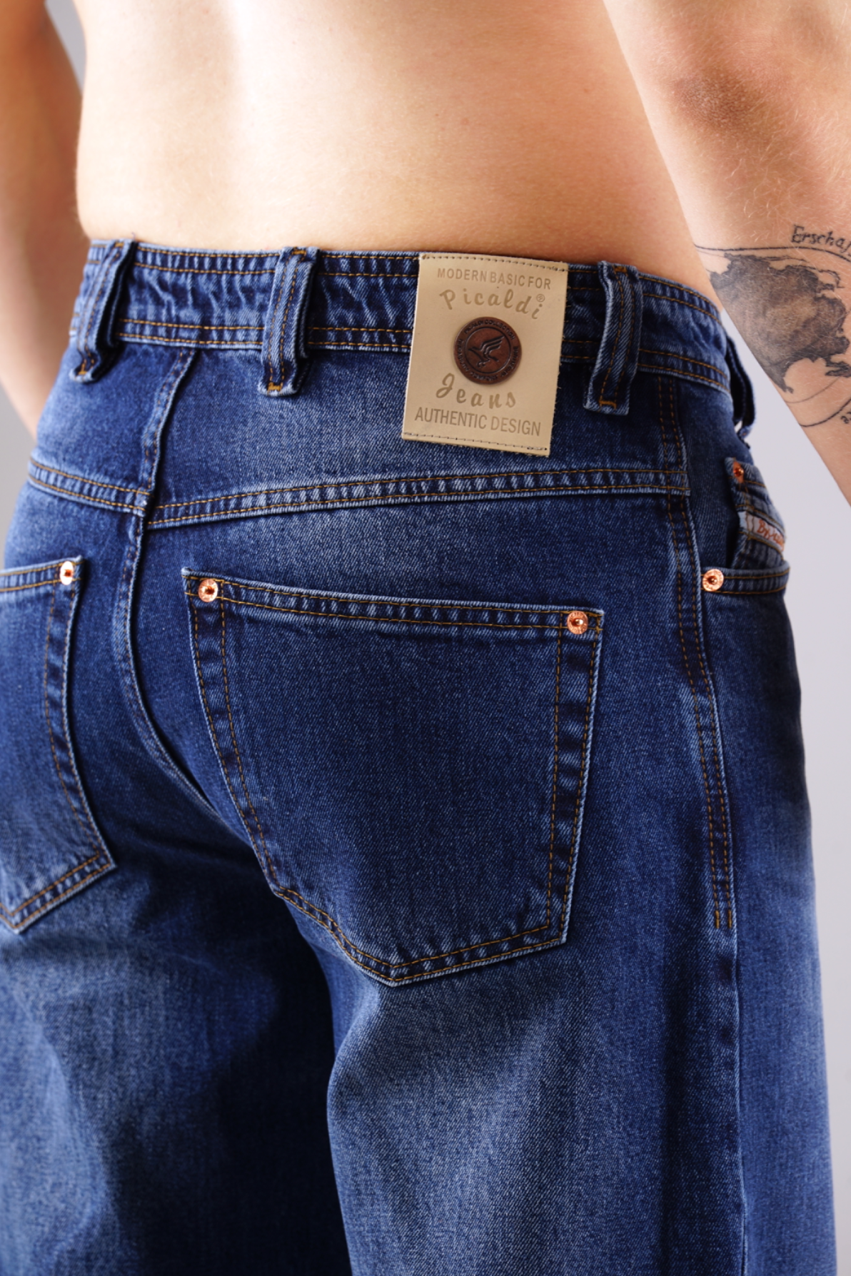Picaldi Herren Jeans Baggy Zicco 474 Tansanit washed dark navy W40-L32