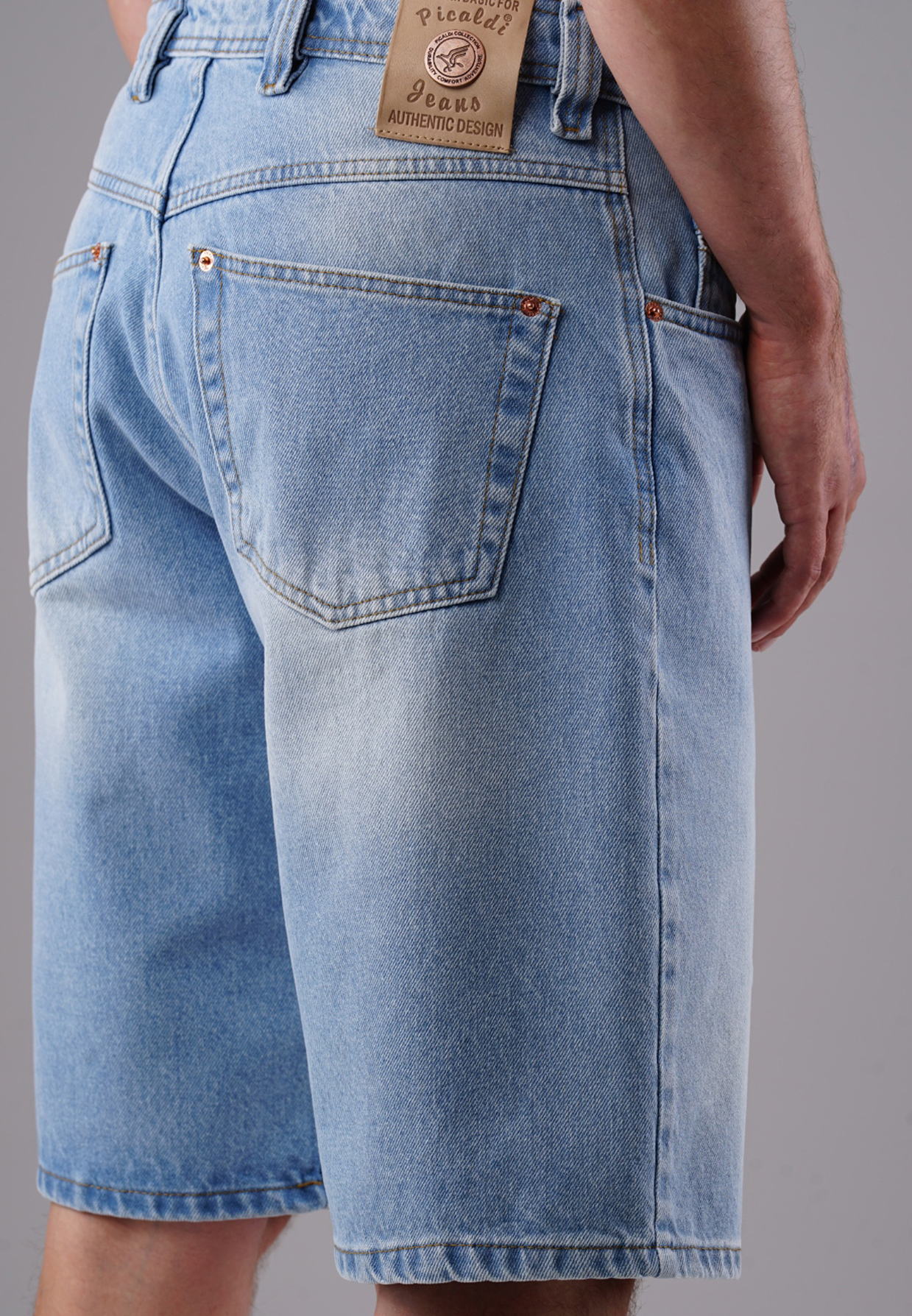 Picaldi Zicco 471 Diamond Herren Jeansshorts - Relaxed Fit in Icewashed Sky