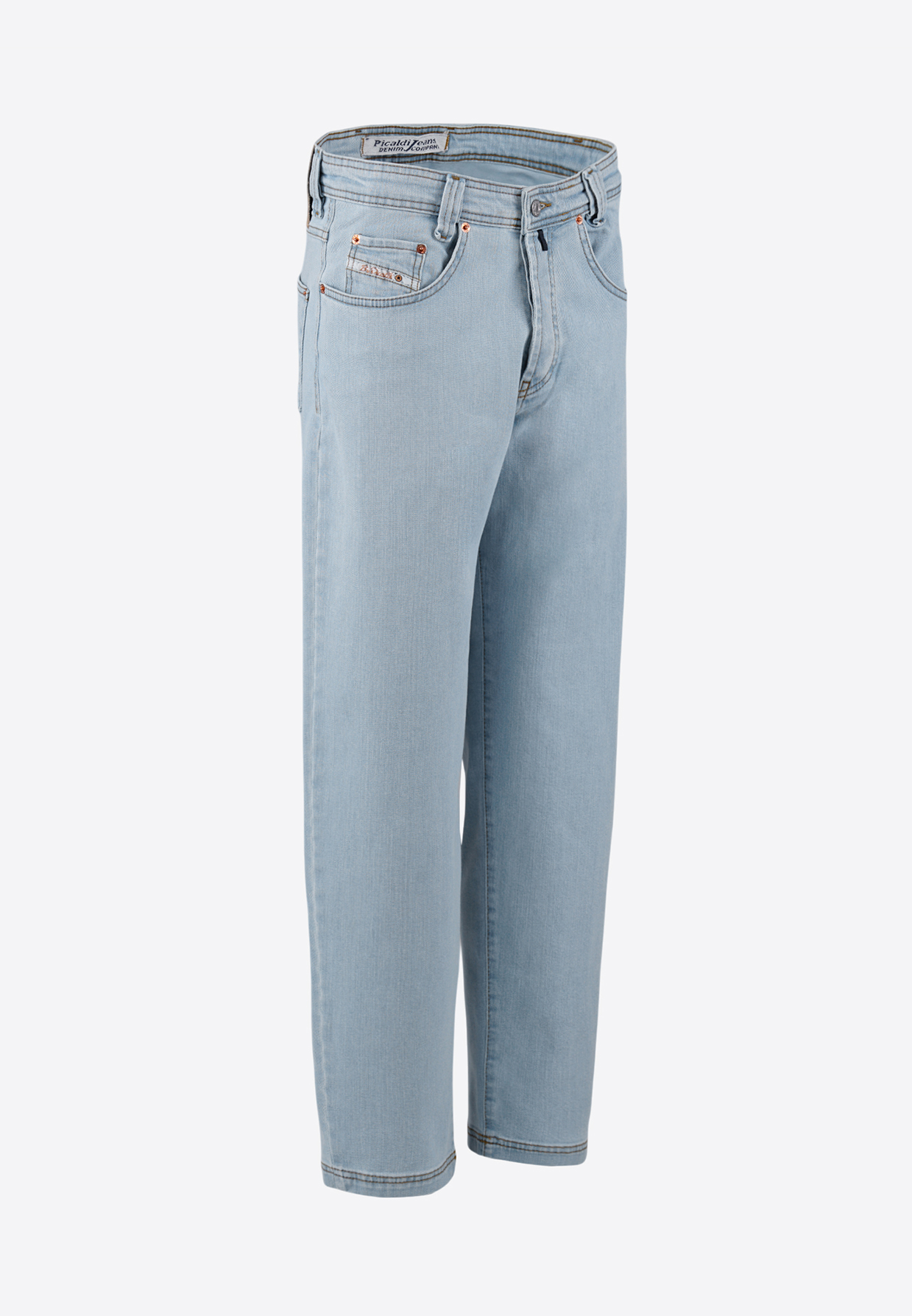 Picaldi Zicco 471 Palesky Herrenjeans - Stretch-Karottenschnitt in Ice Blue Vintage