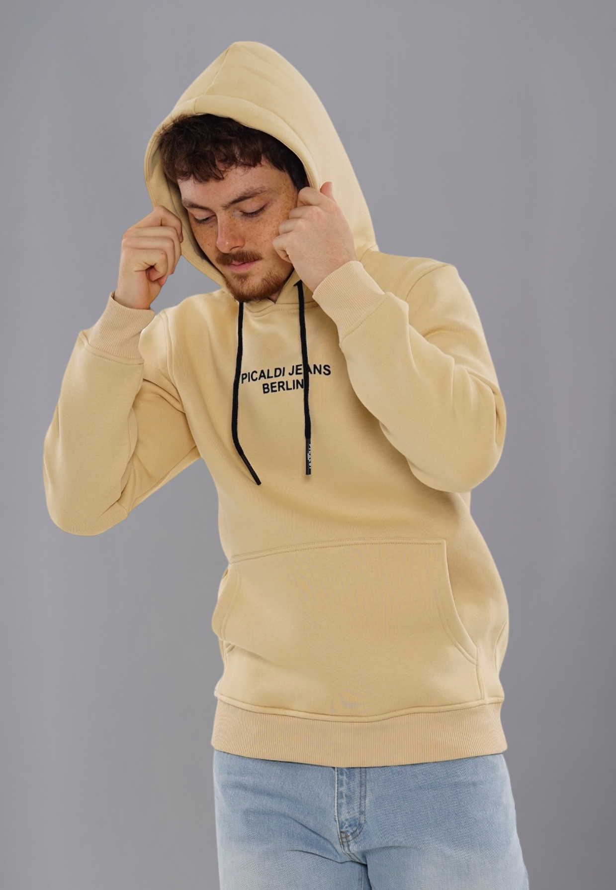 Picaldi Herren Kapuzenpullover Berlin Camel XXL