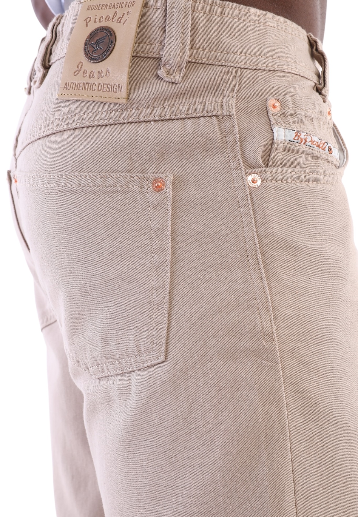 Picaldi Herren Jeans Zicco 472 Gabardine Beige W40-L32