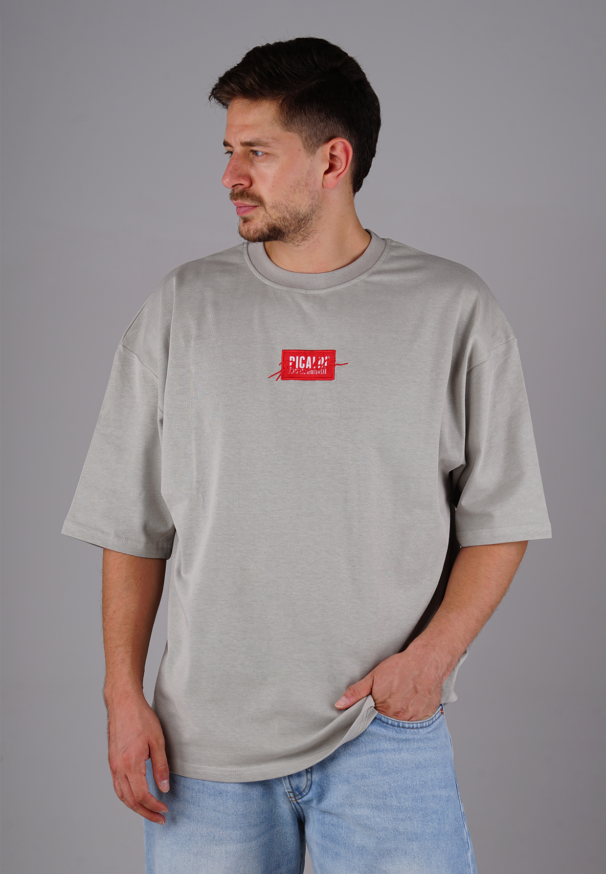 Picaldi Herren T-Shirt Oversize Emphasize grey XXL