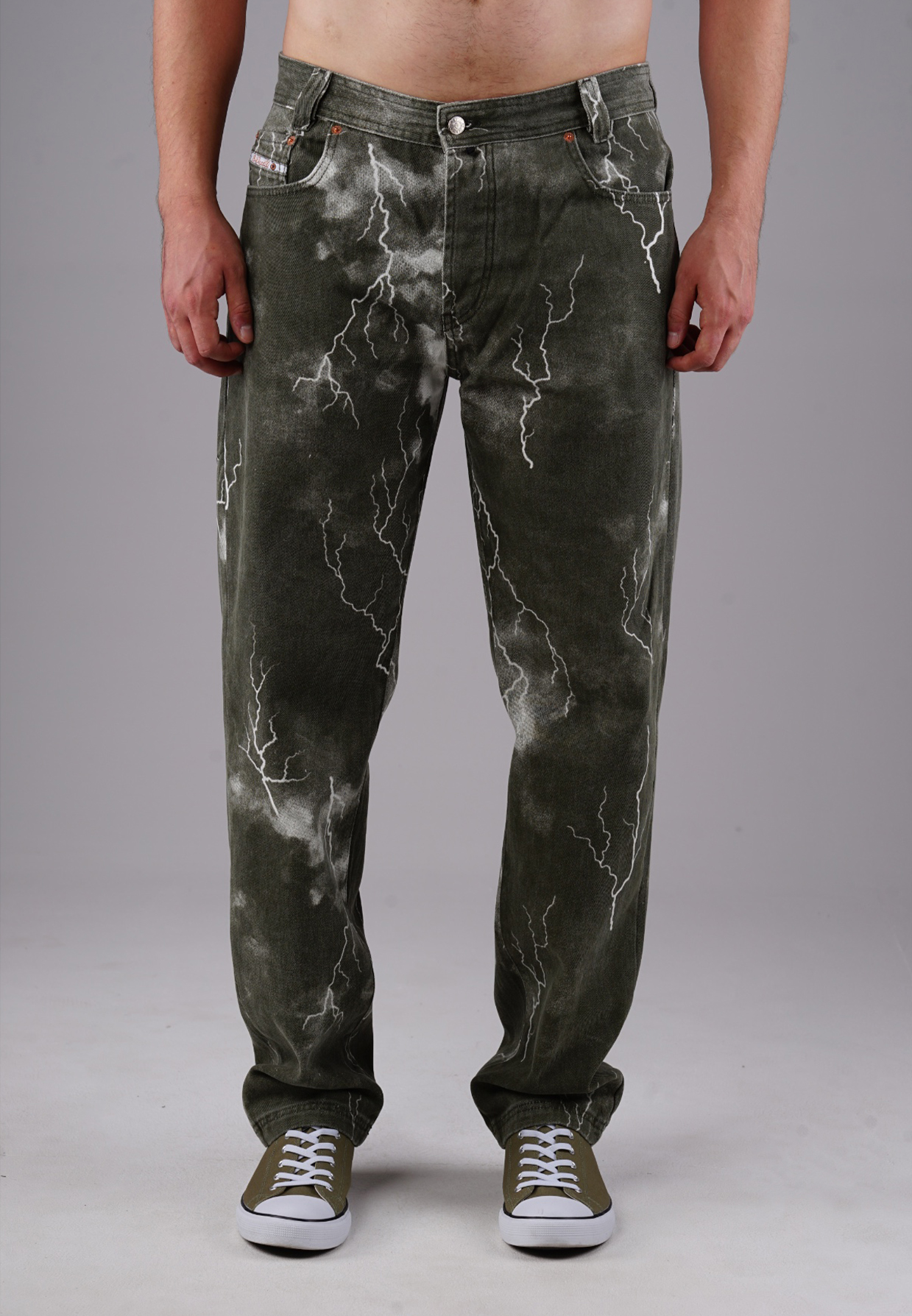 Picaldi Herren Jeans Zicco 472 Flash Khaki dark olive tunder wash W40-L32