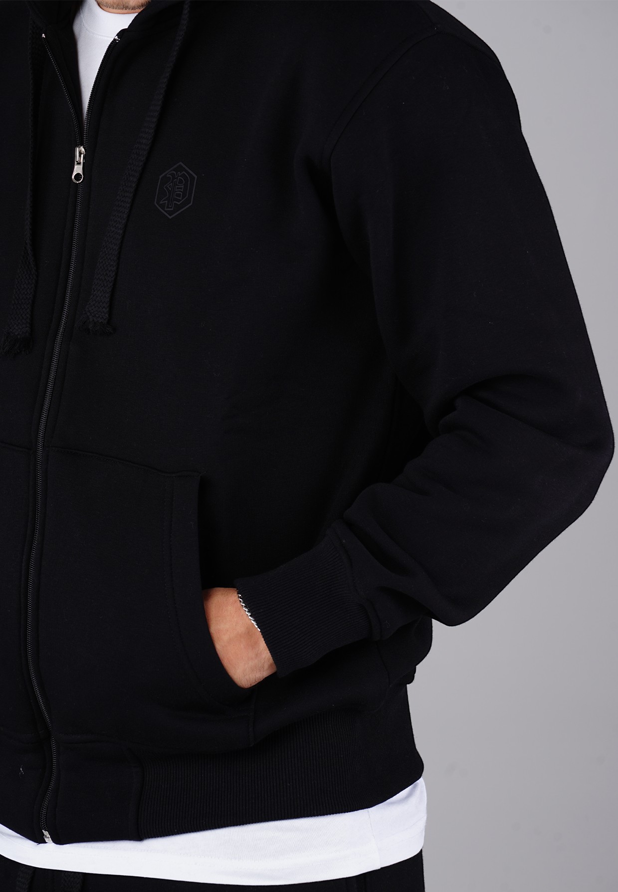Picaldi Herren Zip Hoodie Hustle Black XXL