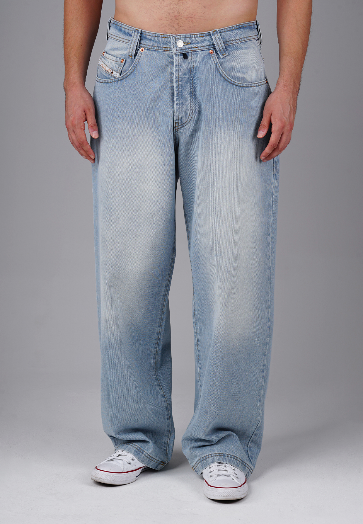 Picaldi Zicco 475 Lagoon Herrenjeans - Baggyschnitt in Used Teal