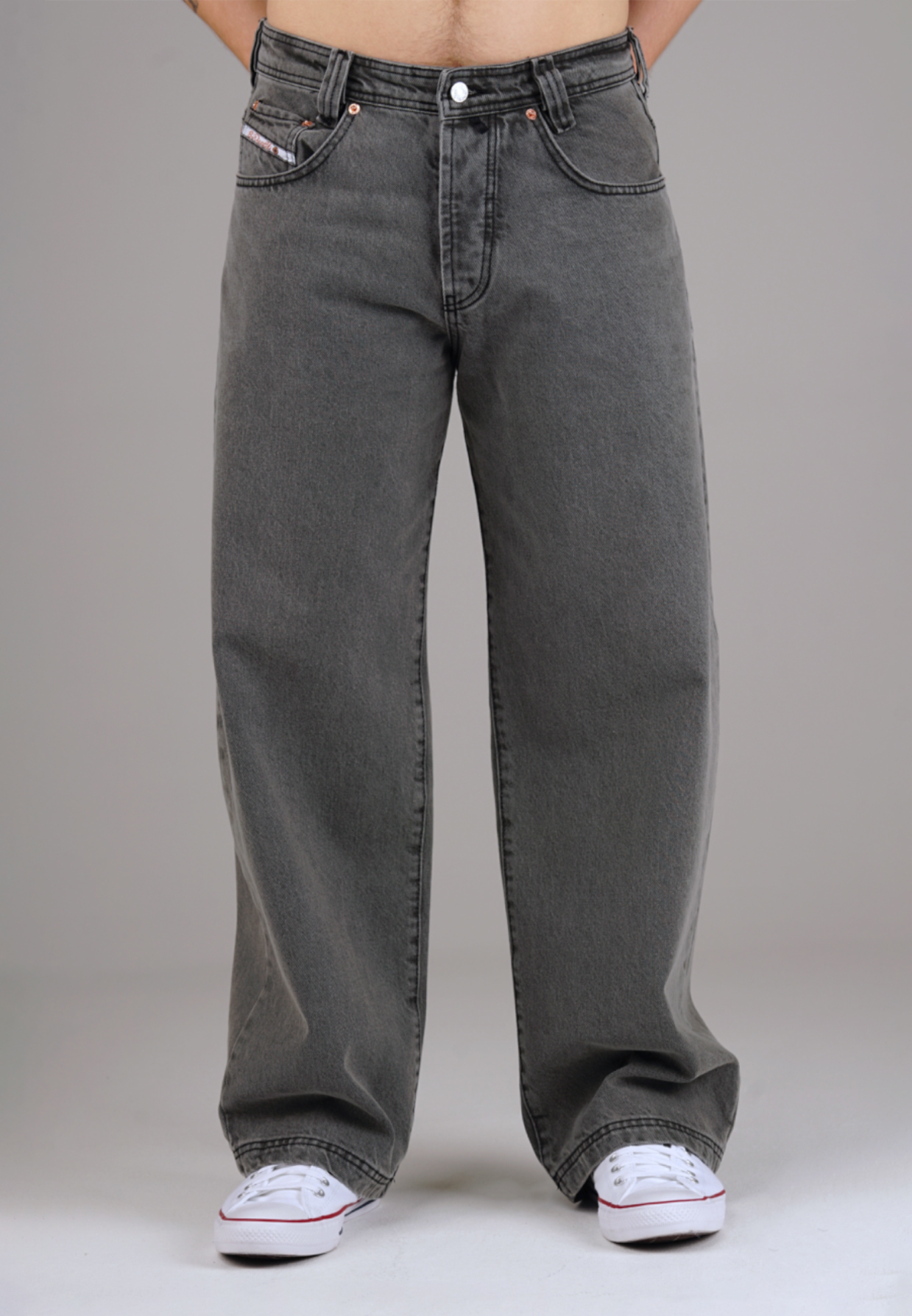 Picaldi Zicco 475 Steel Herrenjeans – Baggyschnitt in Washed Steel Grey W36-L32