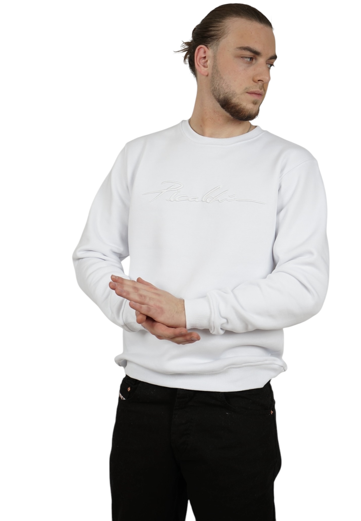 Picaldi Herren Sweatshirt Signature White XXL