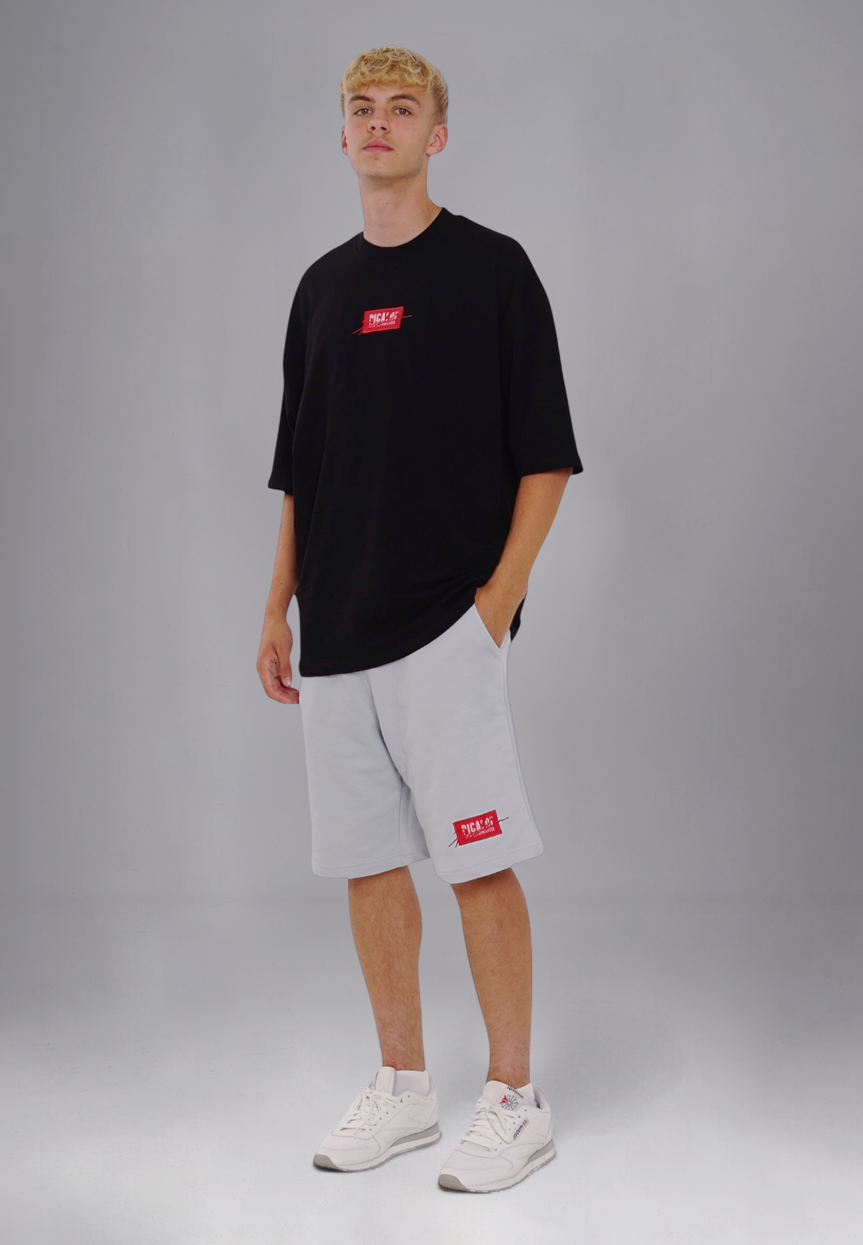 Picaldi Herren Sweatshorts Emphasize Painted Grey