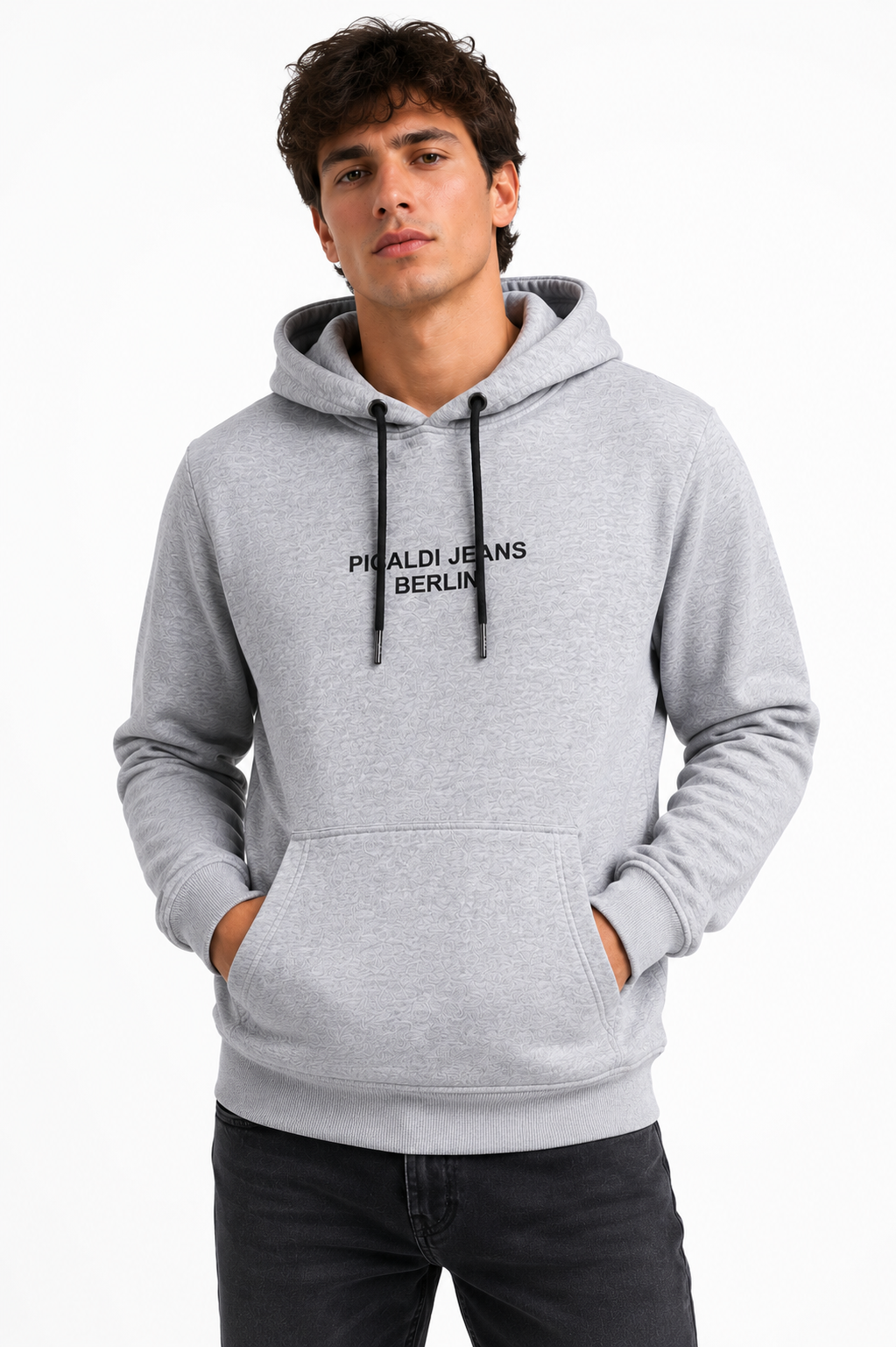 Picaldi Herren Kapuzenpullover Berlin Grey
