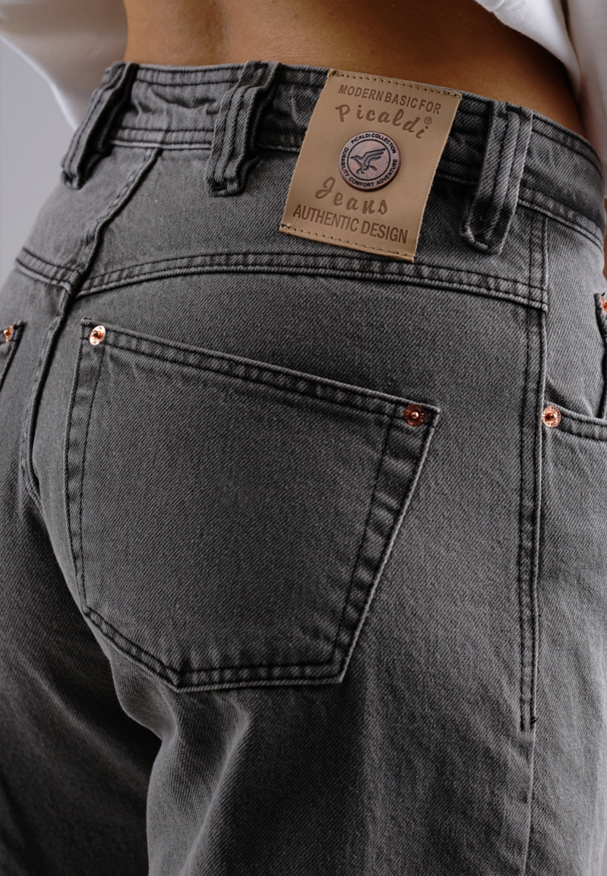 Picaldi Damen Jeans Baggy Zicco 475 Steel washed steel grey W36-L32