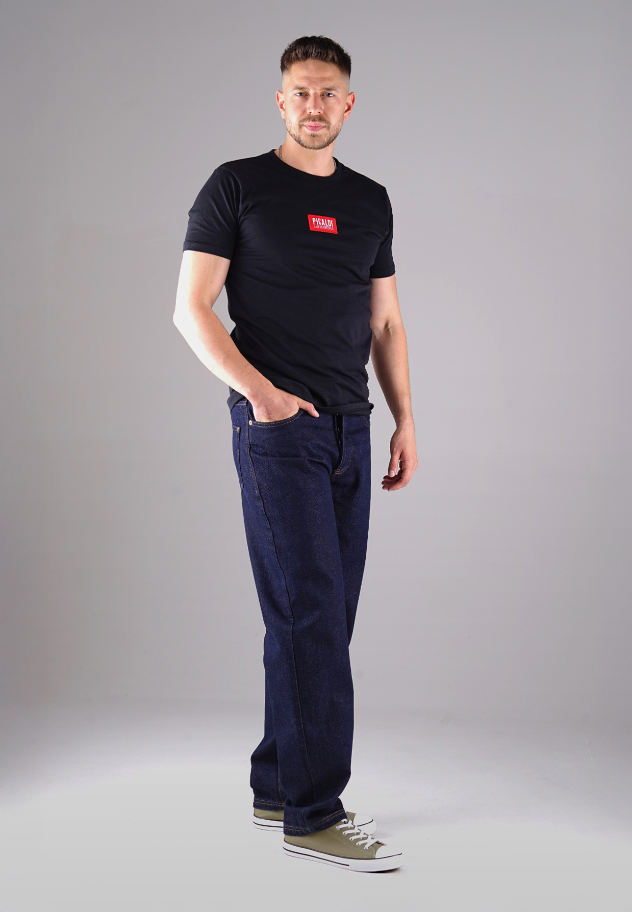 Picaldi Zicco 472 Dark Blue Herrenjeans - Relaxed-Karottenschnitt in Midnight Blue Picaldi Zicco 472 Dark Blue Herrenjeans - Relaxed-Karottenschnitt in Midnight Blue W46-L32
