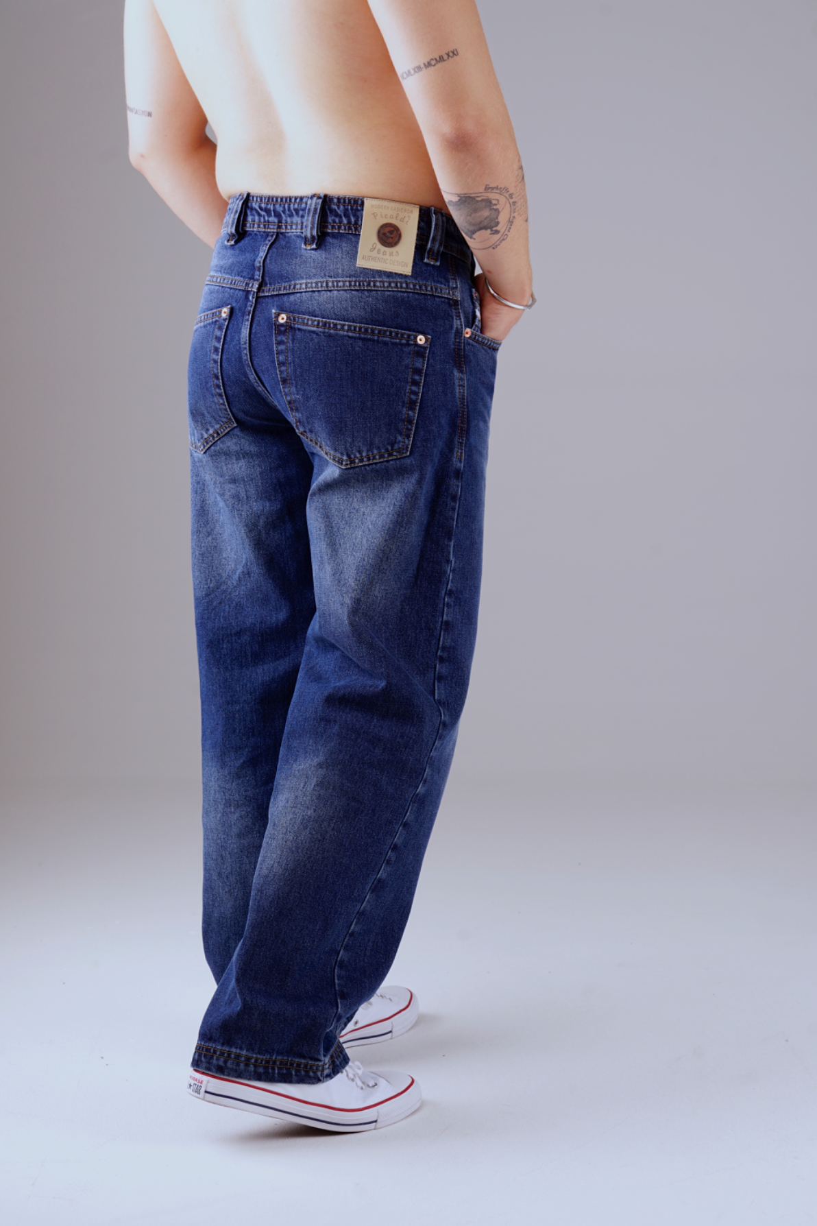 Picaldi Herren Jeans Baggy Zicco 474 Tansanit washed dark navy W40-L32