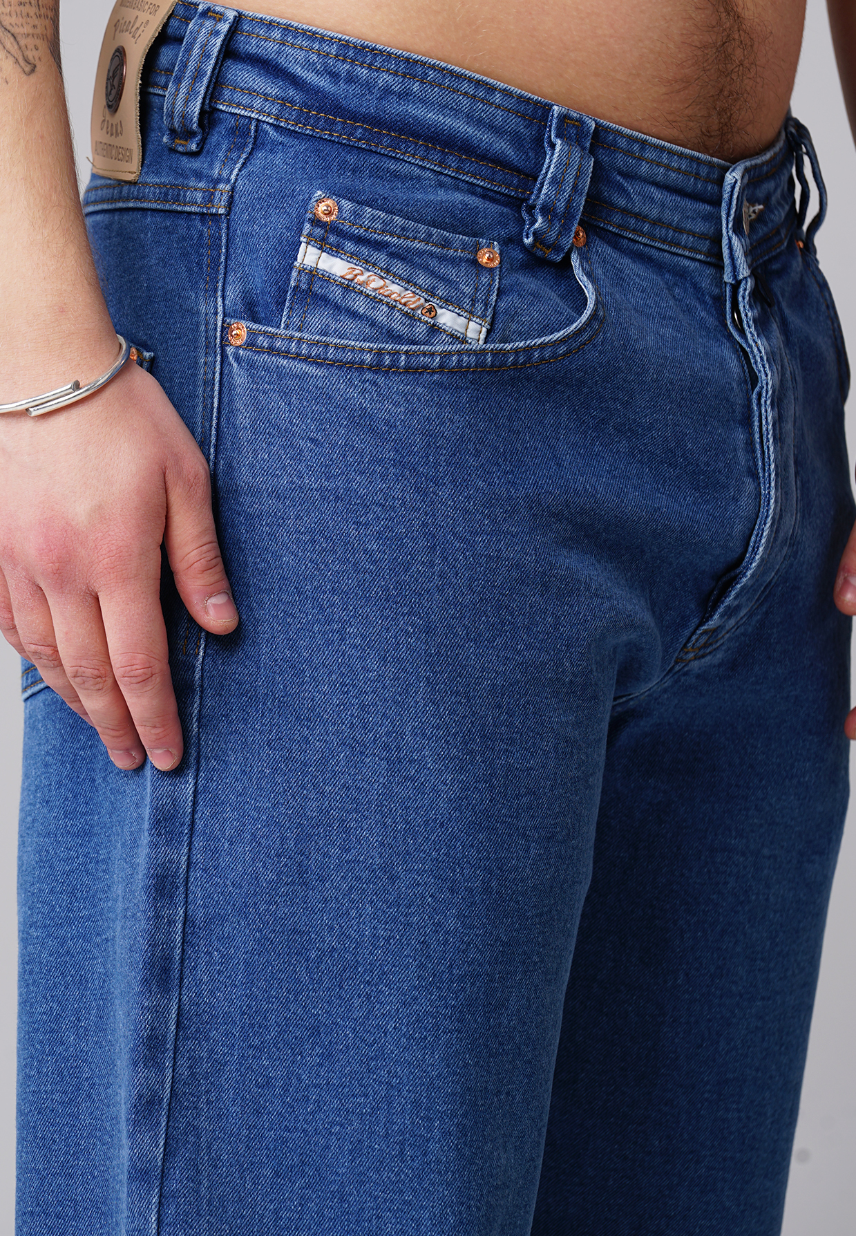Picaldi Zicco 472 Ares Herrenjeans – Relaxed-Karottenschnitt in Echtblau
