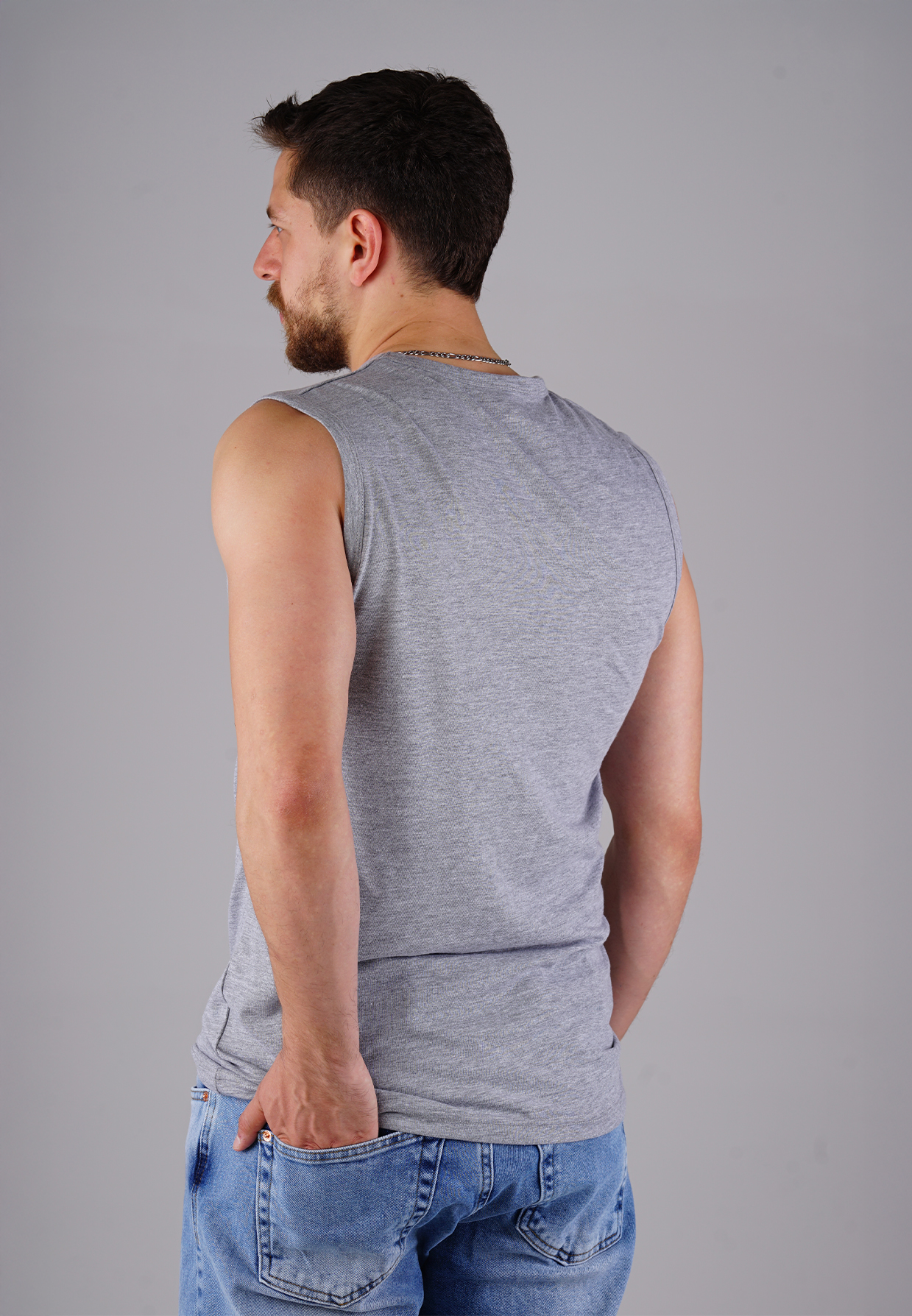 Picaldi Herren Tank Top Collection Grey Marl