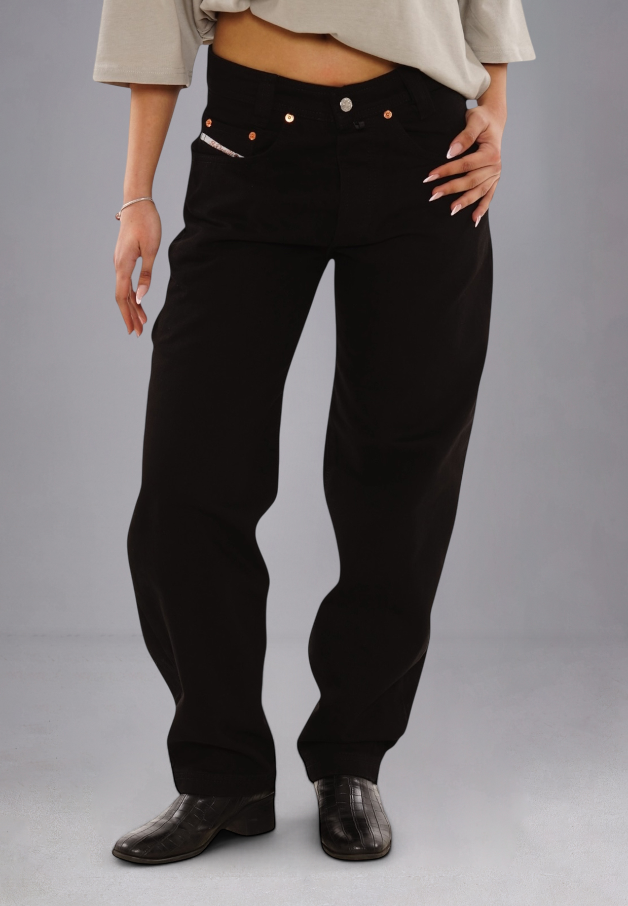 Picaldi Zicco 471 Eternal Damen Jeans – Loose Tapered Fit Black Denim