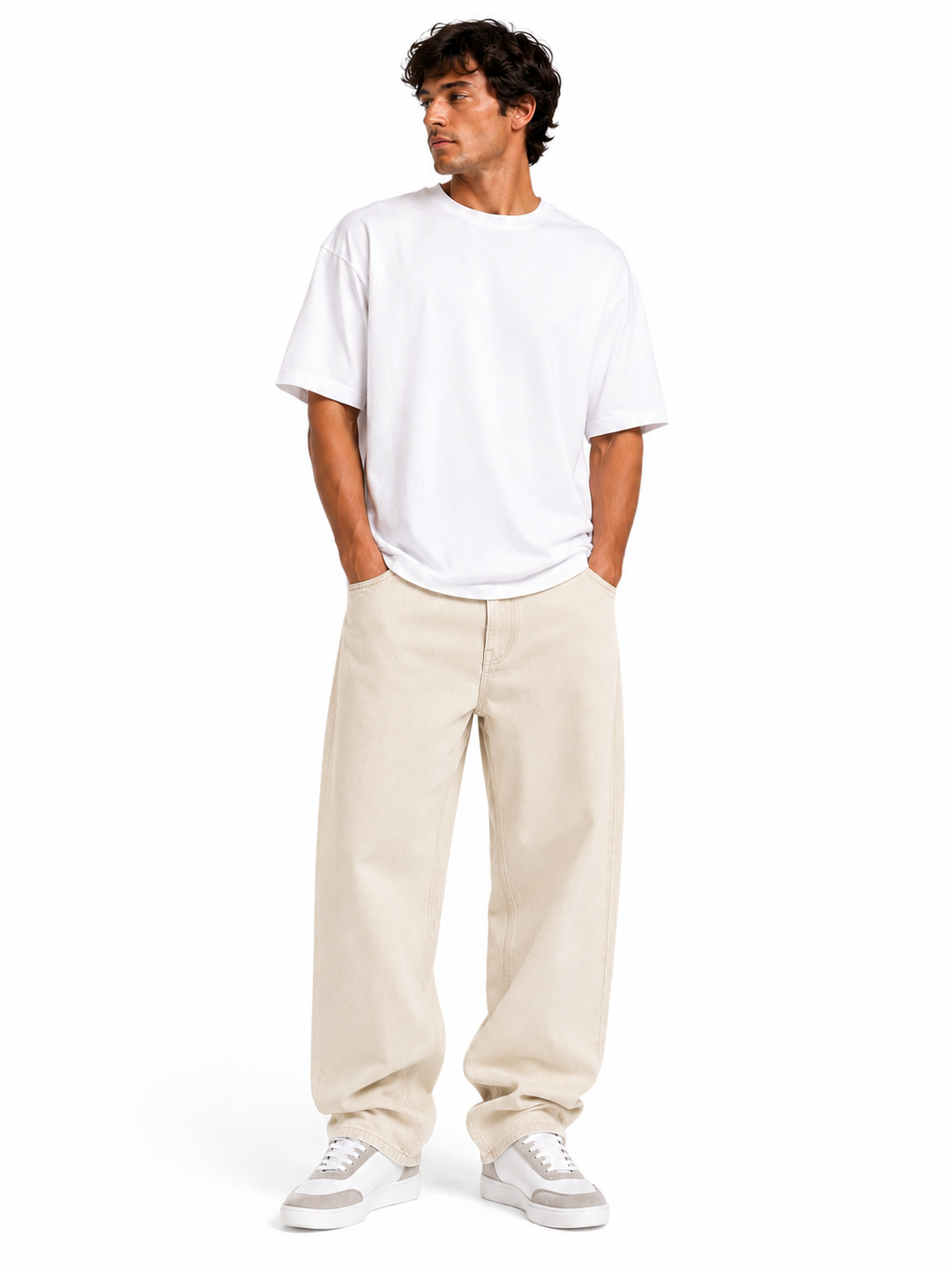Picaldi Zicco 472 Gabardine Beige - Relaxed Karottenschnitt in Eternal Sand