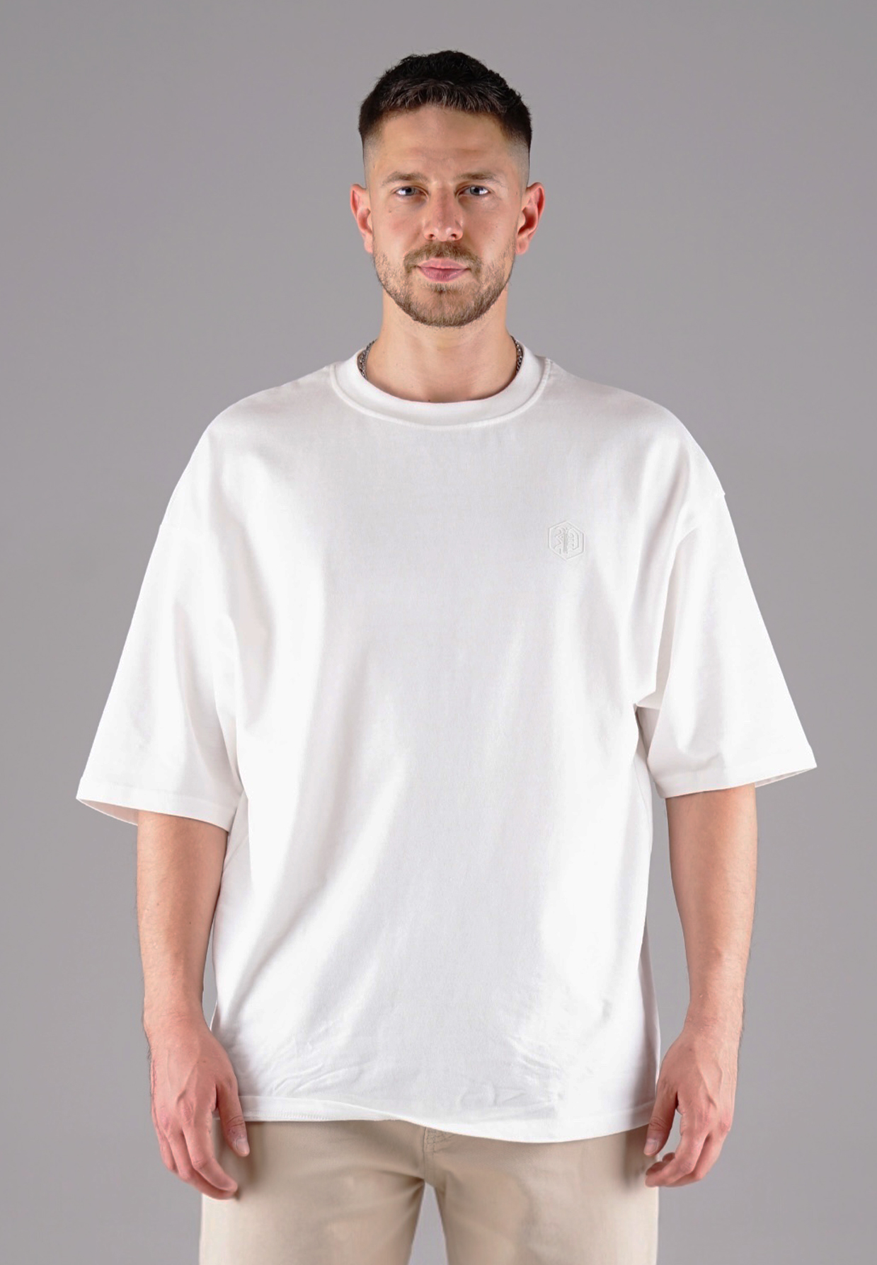 Picaldi Herren T-Shirt Oversize Evident off white
