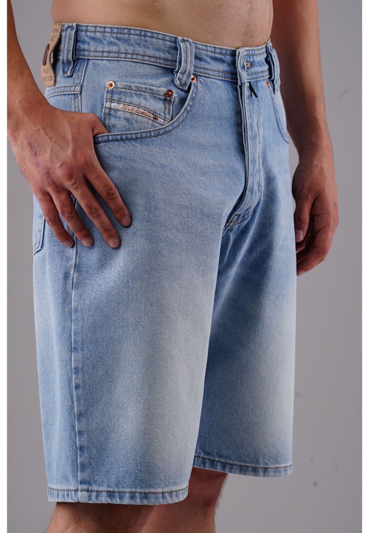 Picaldi Zicco 471 Diamond Herren Jeansshorts - Relaxed Fit in Icewashed Sky W40