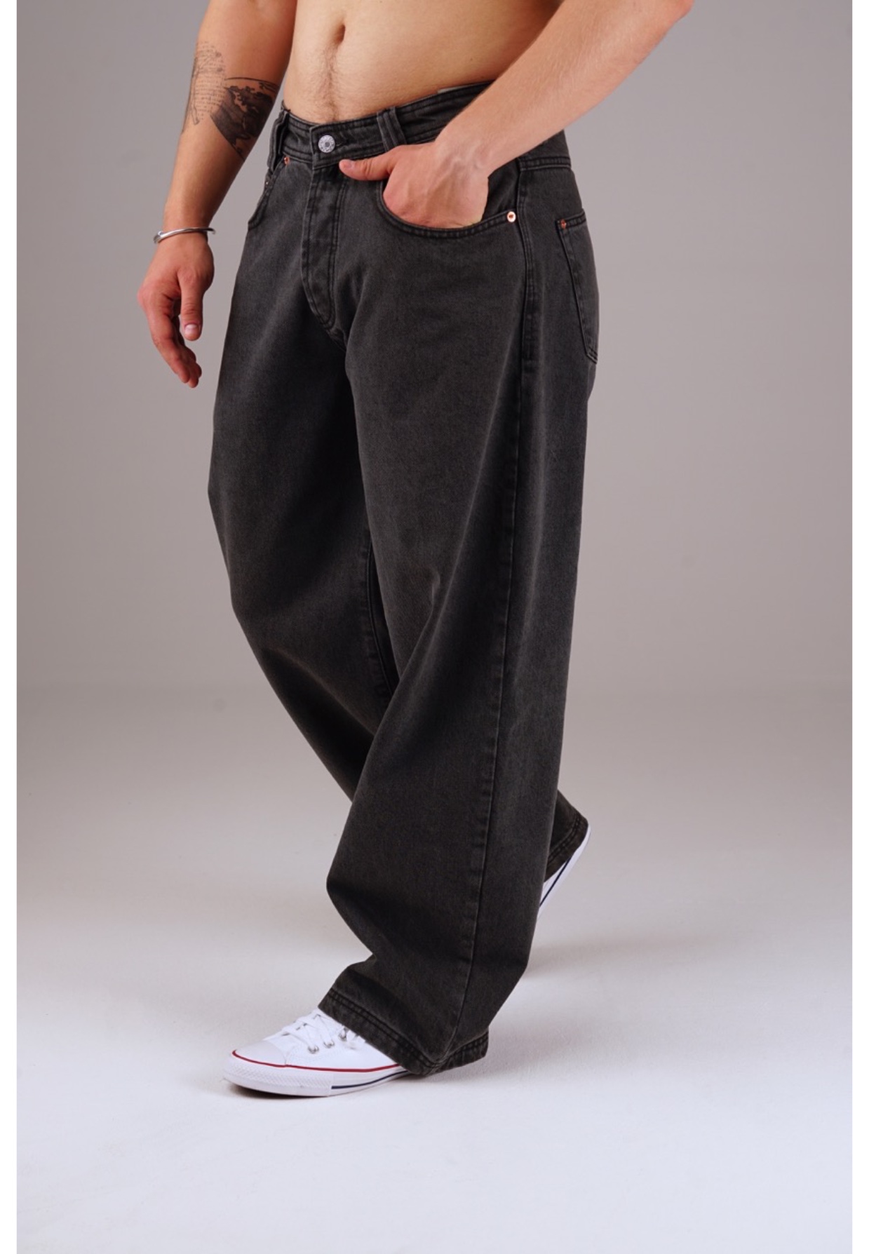 Picaldi Herren Jeans Baggy Zicco 475 Shadow faded anthracite
