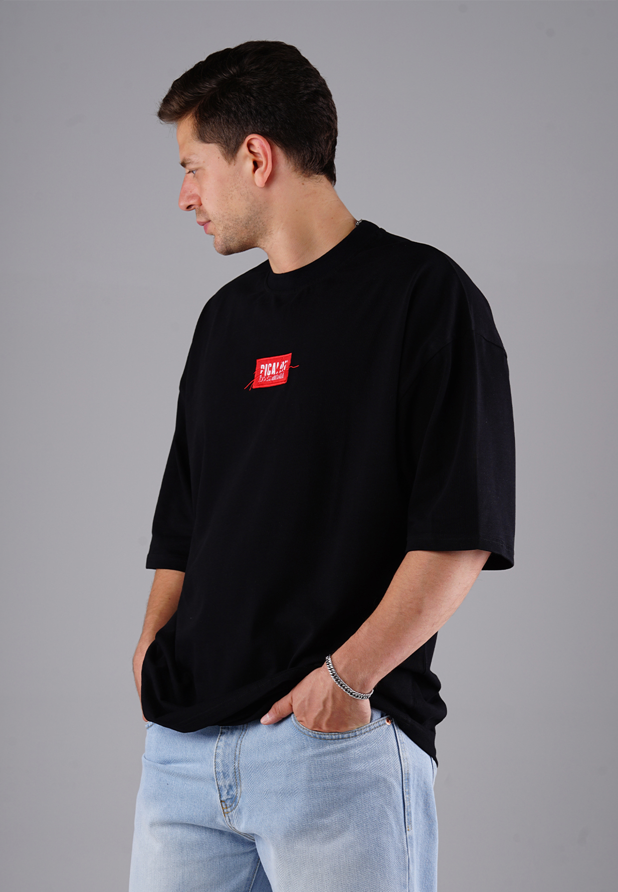Picaldi Herren T-Shirt Oversize Emphasize black XXL