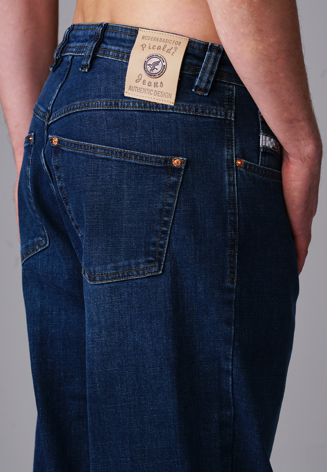 Picaldi Zicco 474 Torzen Herrenjeans - Baggy Fit mit Straight Leg in Urban Indigo Stone