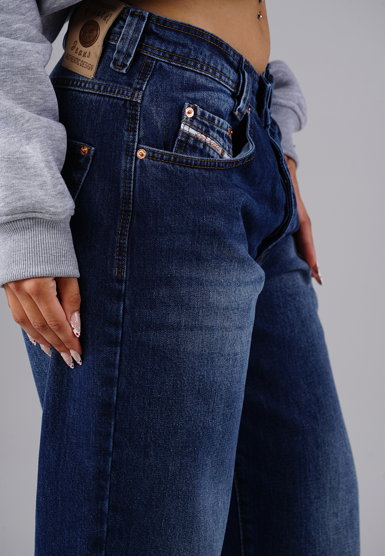 Picaldi Damen Jeans Baggy Zicco 474 Tindery washed dark blue W40-L34