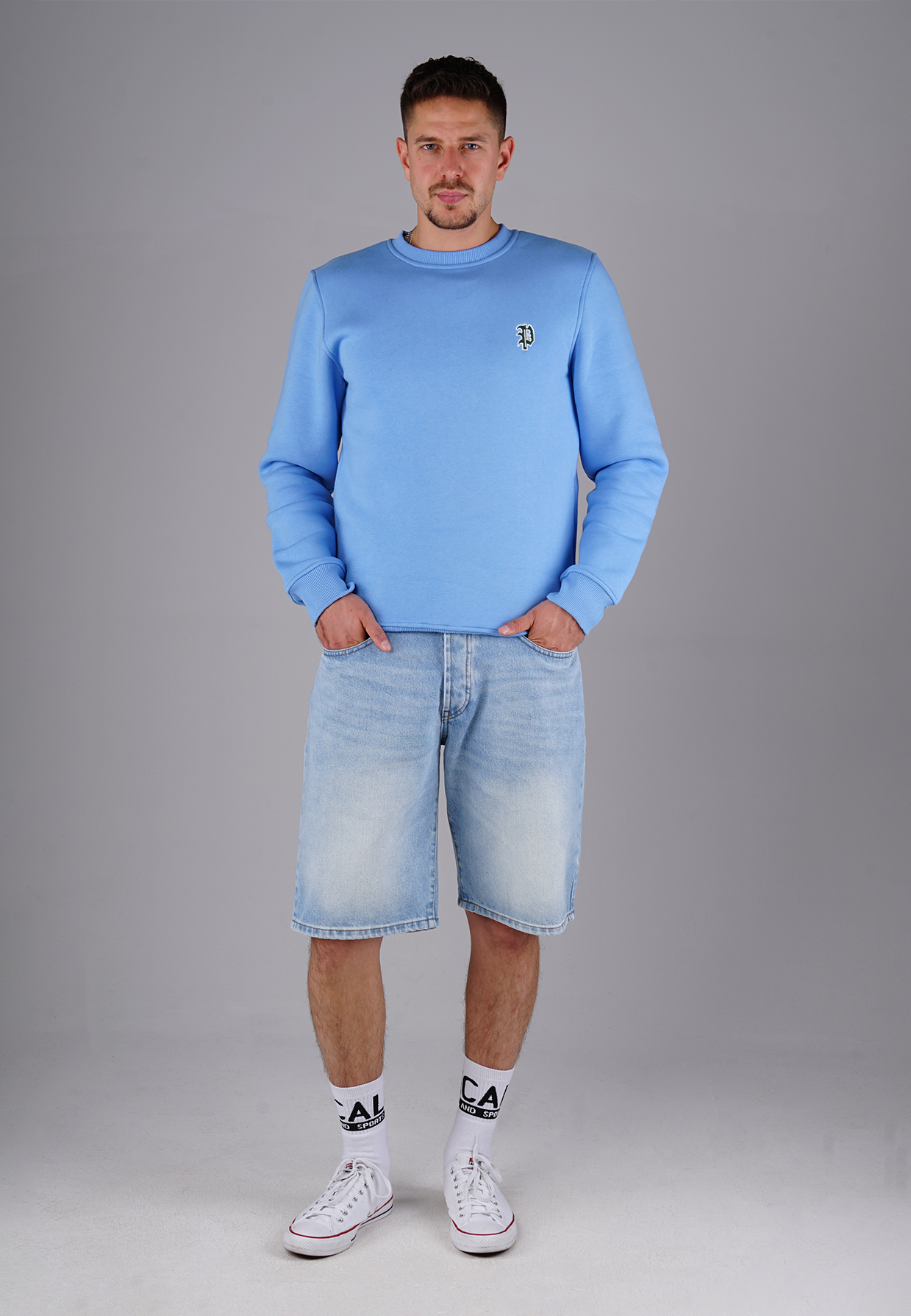 Picaldi Herren Sweatshirt P-Label baby blue XXL