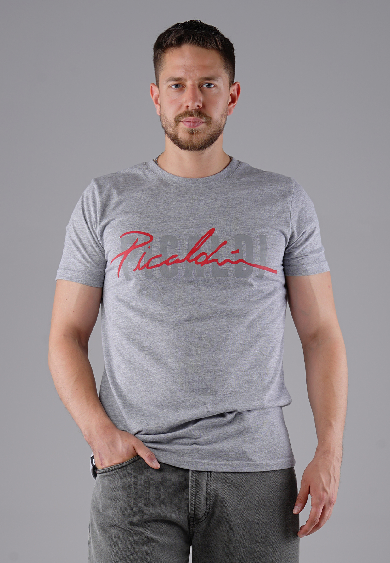 Picaldi Herren T-Shirt Collection Grey