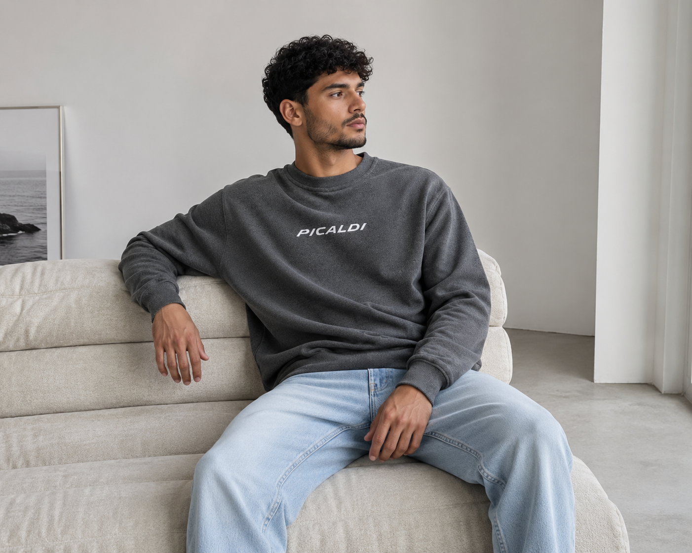 Picaldi Herren Sweatshirt Galaxy anthracite