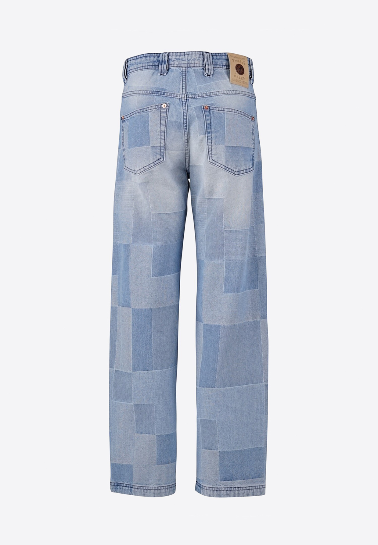 Picaldi Zicco 474 Mozaik Herrenjeans - Baggy Fit mit Straight Leg in Ash Indigo W40-L32