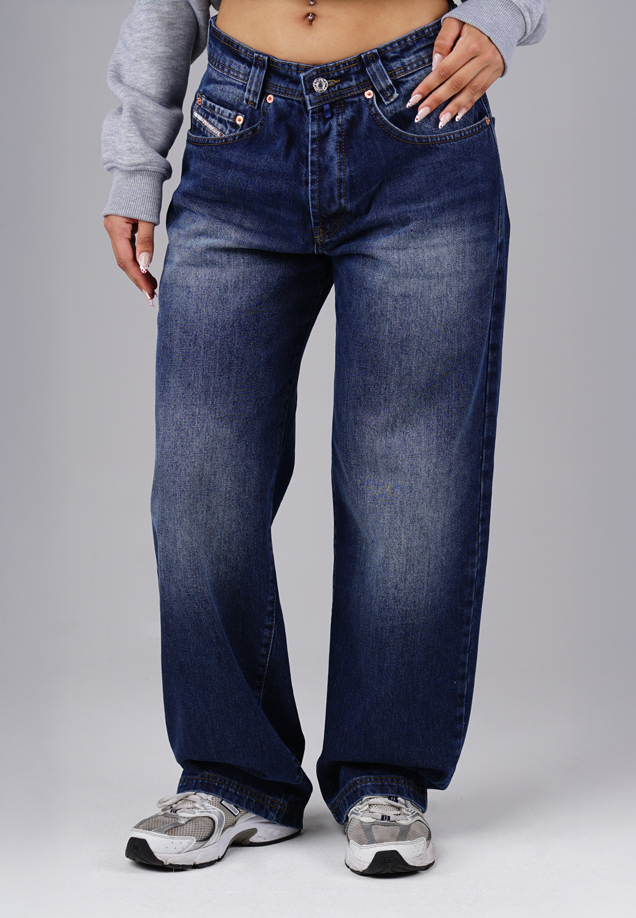 Picaldi Damen Jeans Baggy Zicco 474 Tindery washed dark blue W40-L34