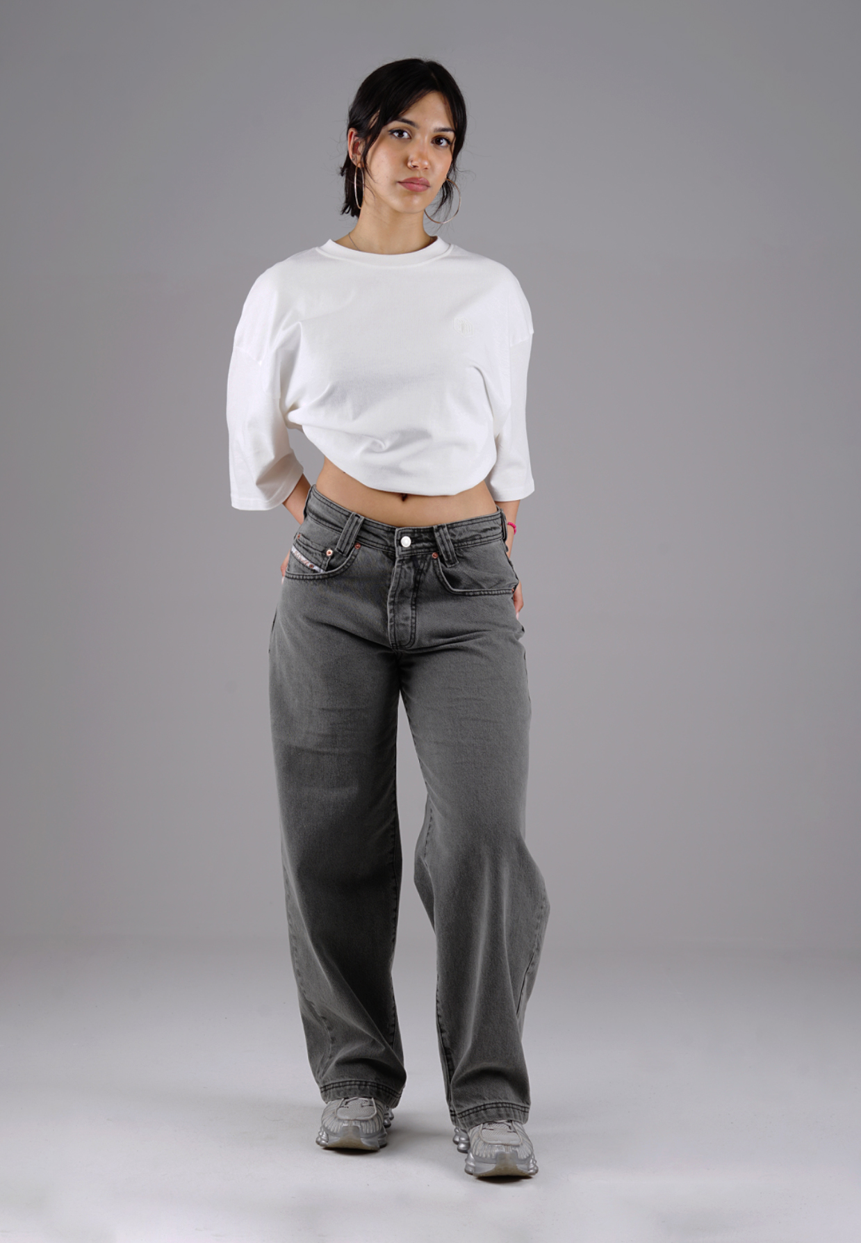 Picaldi Damen Jeans Baggy Zicco 475 Steel washed steel grey W36-L32