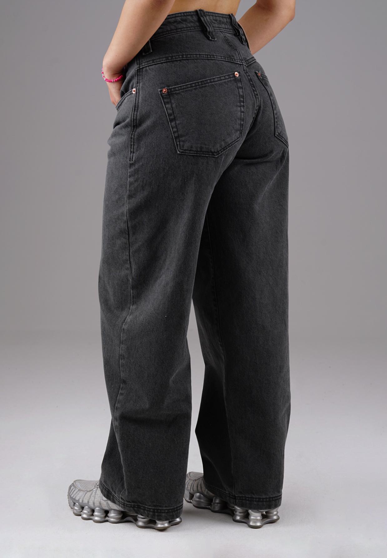 Picaldi Damen Jeans Baggy Zicco 475 Shadow faded anthracite W36-L32