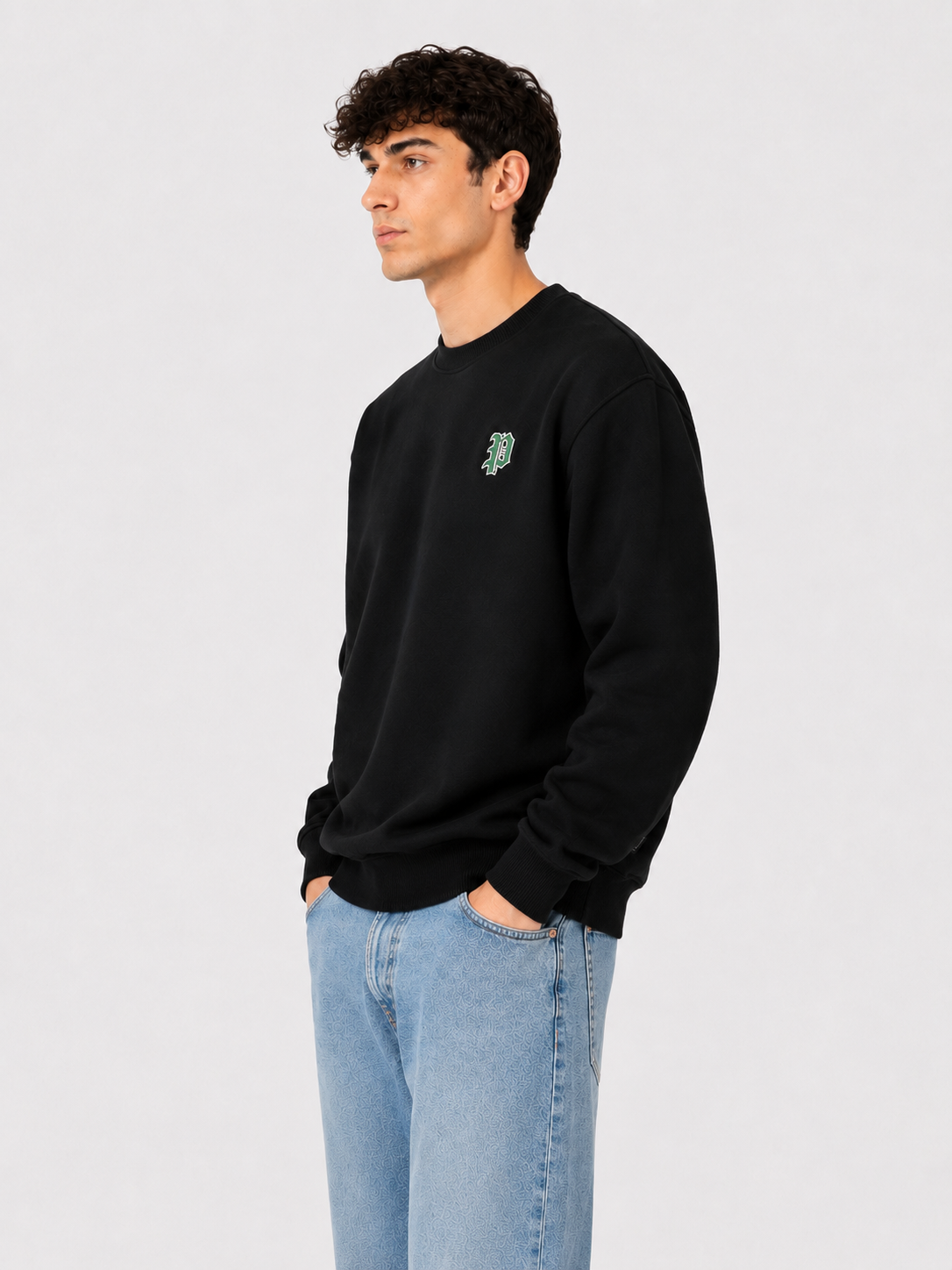 Picaldi Herren Sweatshirt P-Label Black