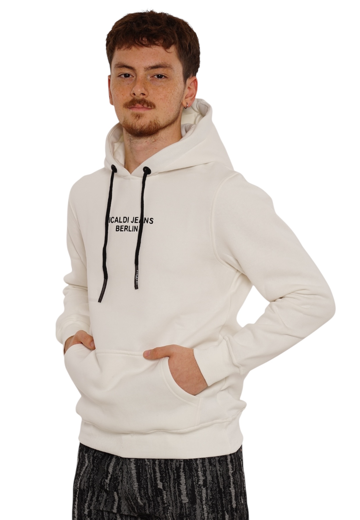 Picaldi Herren Kapuzenpullover Berlin Ecru