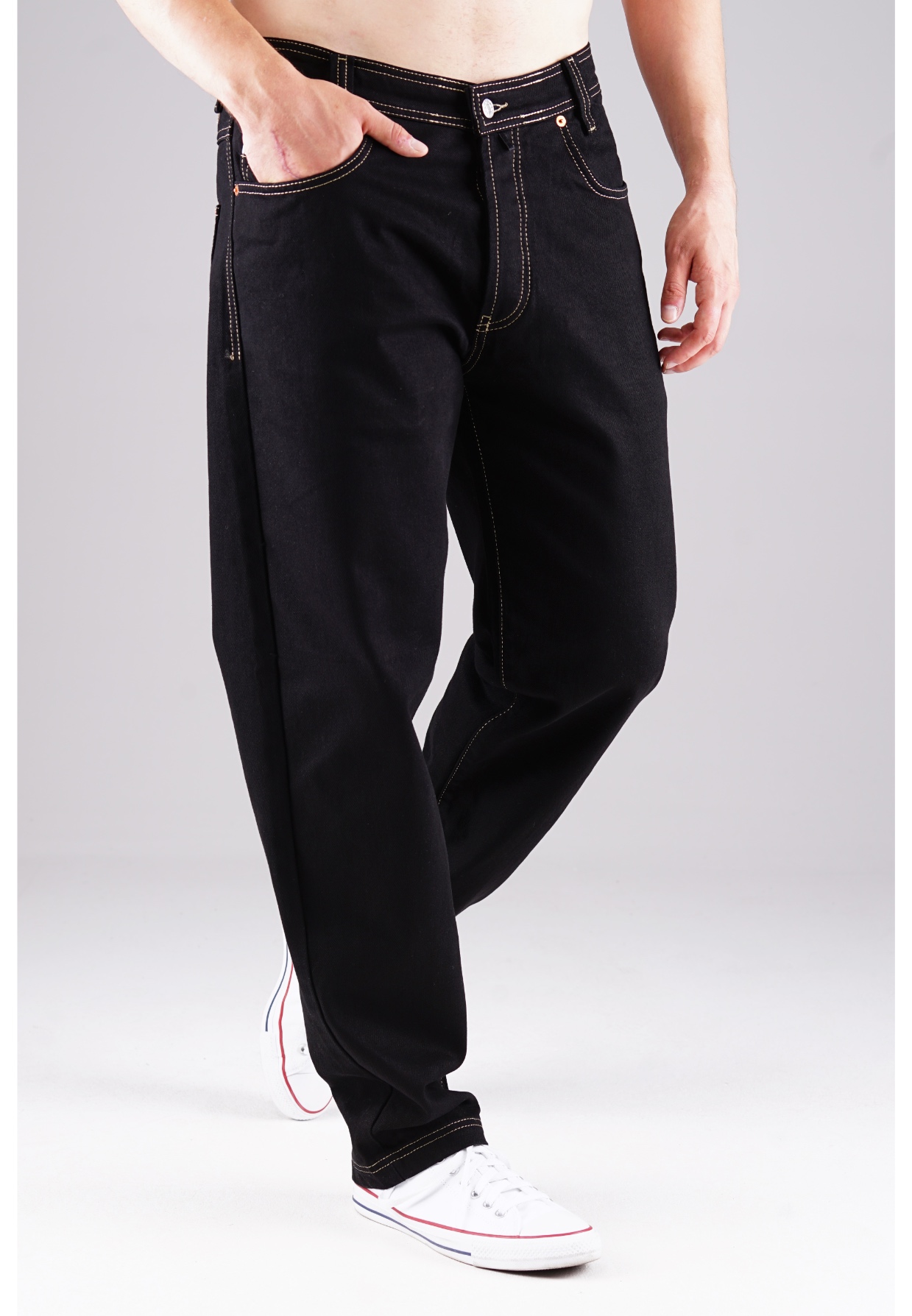 Picaldi Herren Jeans Zicco 472 Whiteline black W46-L32