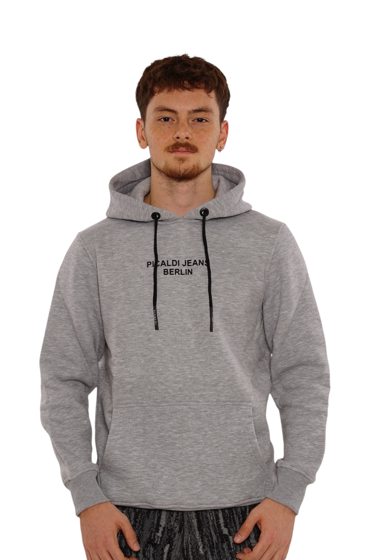 Picaldi Herren Kapuzenpullover Berlin Grau XXL