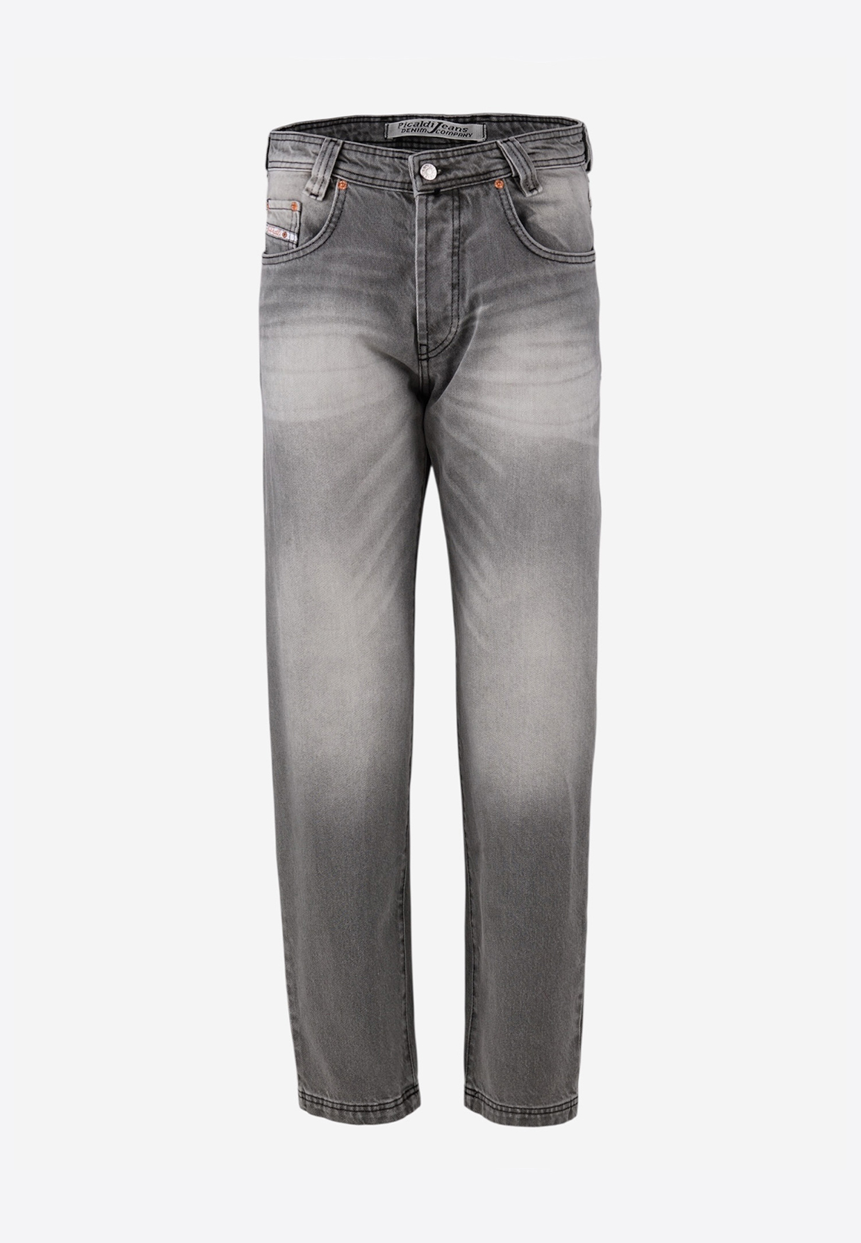 Picaldi Zicco 472 Reyes Herrenjeans - Relaxed-Karottenschnitt in Washed Dark Grey W42-L32