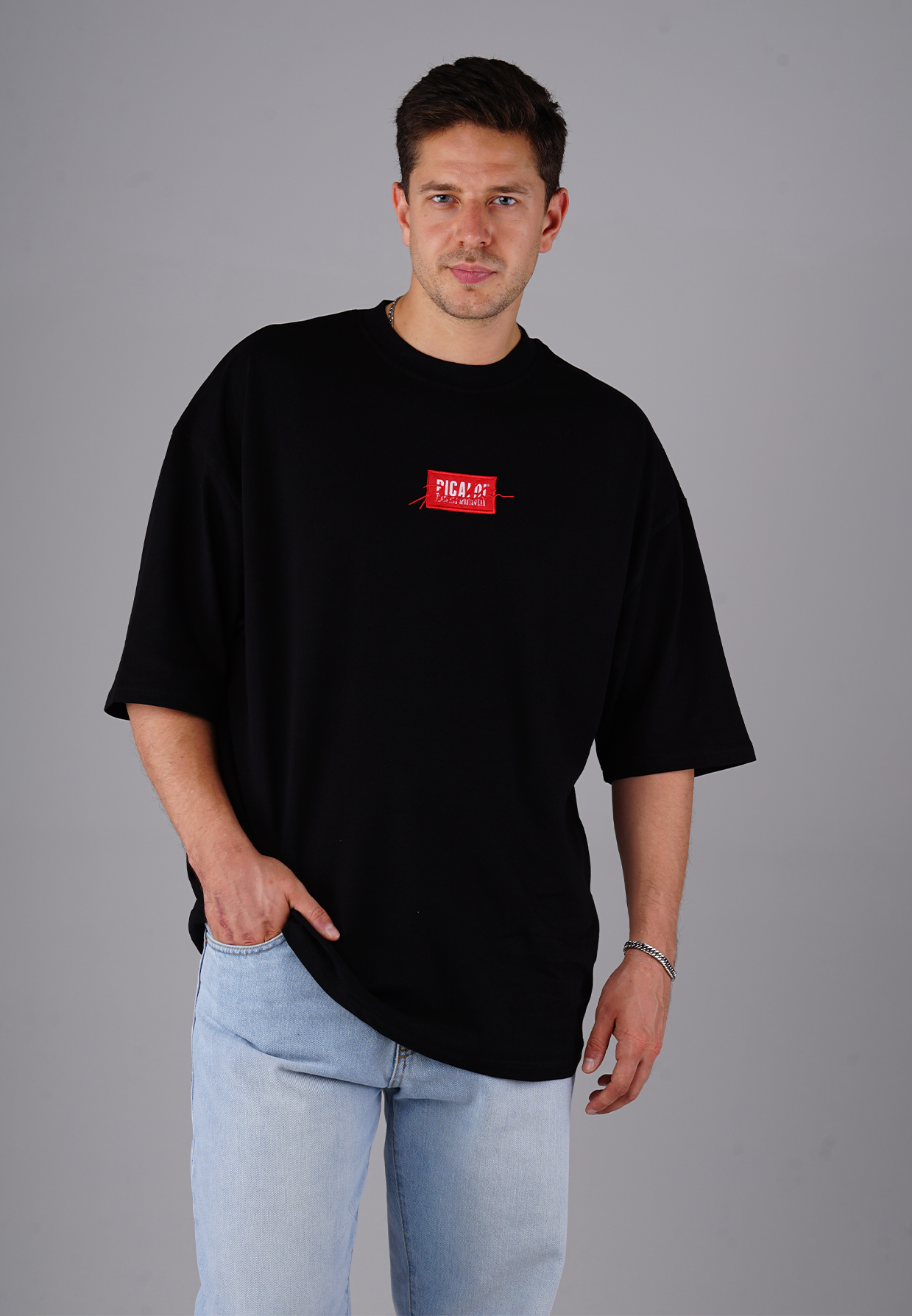 Picaldi Herren T-Shirt Oversize Emphasize black XXL