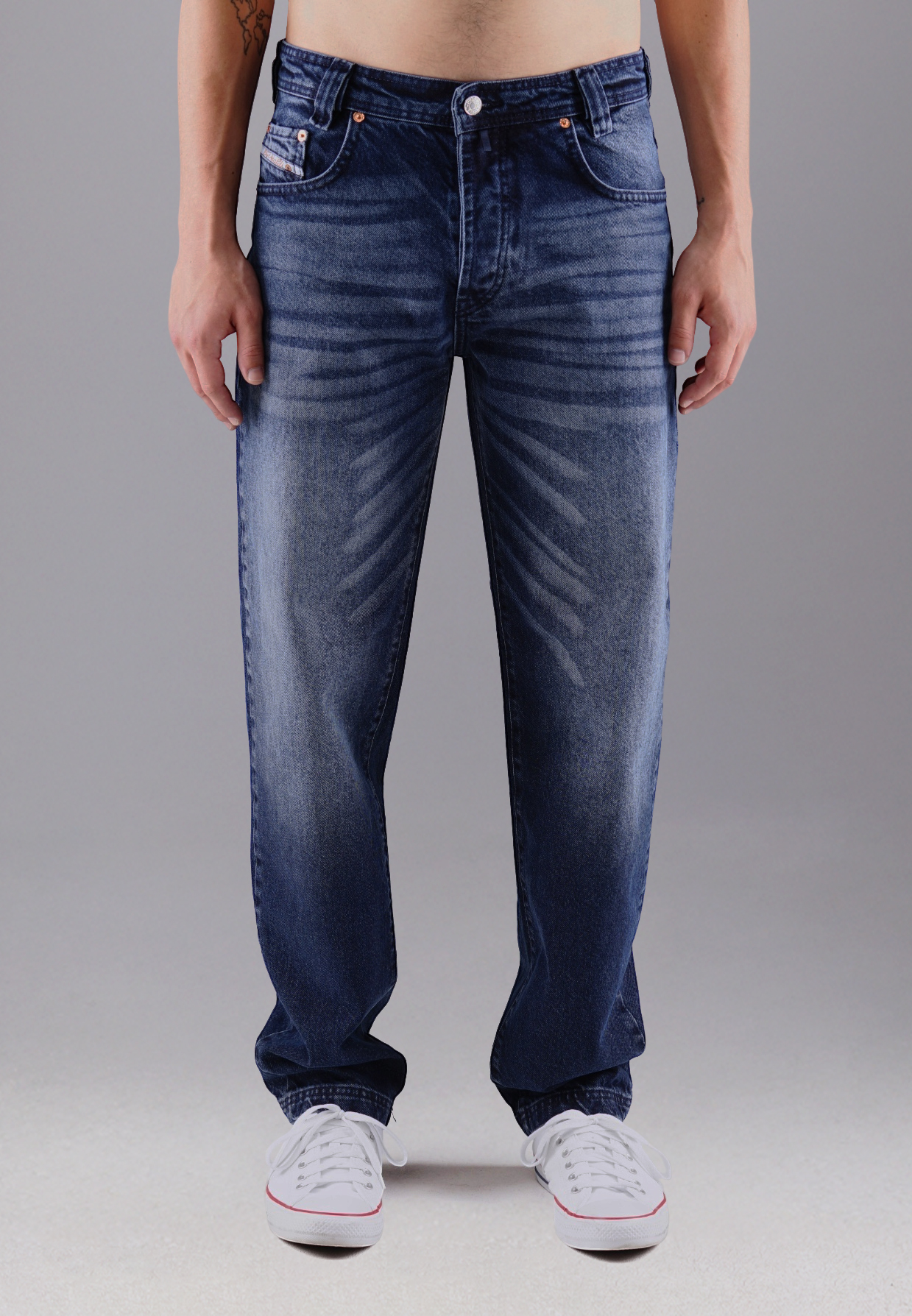 Picaldi Zicco 472 Tansanit Herrenjeans - Relaxed-Karottenschnitt in Marengo Blue