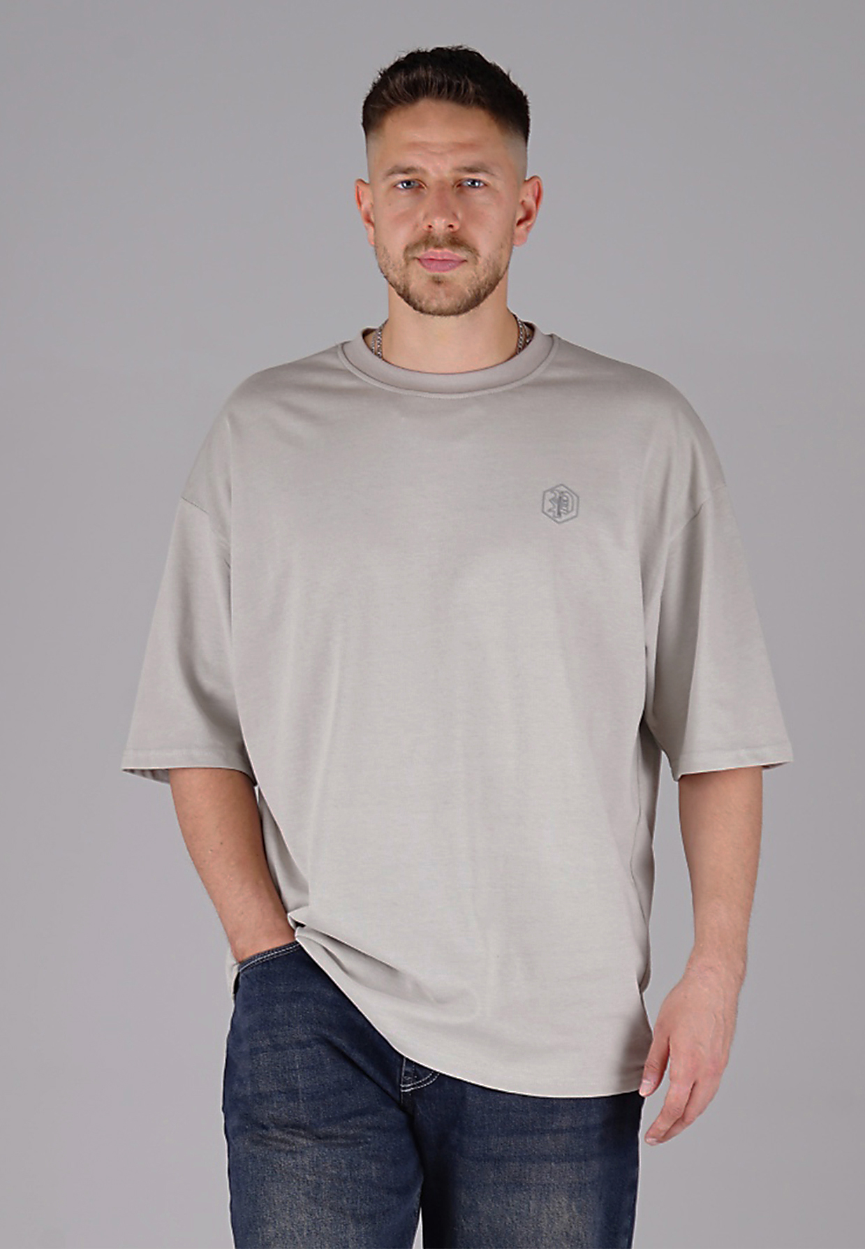 Picaldi Herren T-Shirt Oversize Evident grey XXL