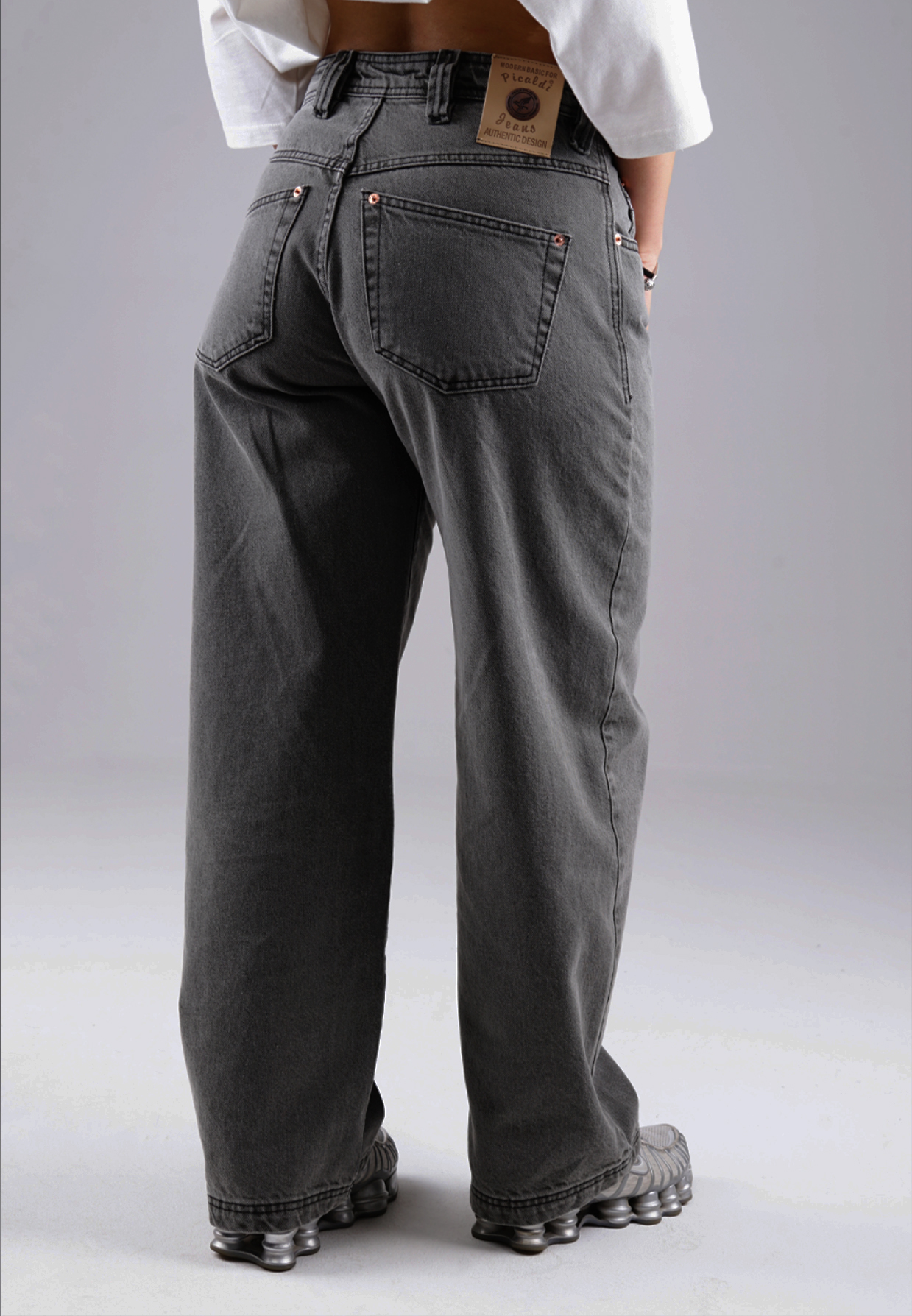 Picaldi Damen Jeans Baggy Zicco 475 Steel washed steel grey W36-L32