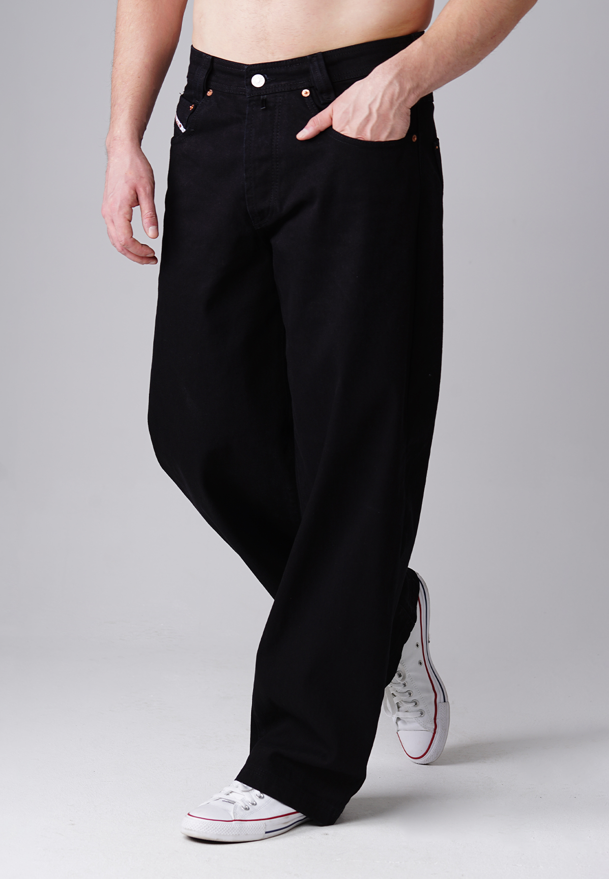 Picaldi Zicco 475 Black Herren Jeans – Baggyschnitt in Clean Black