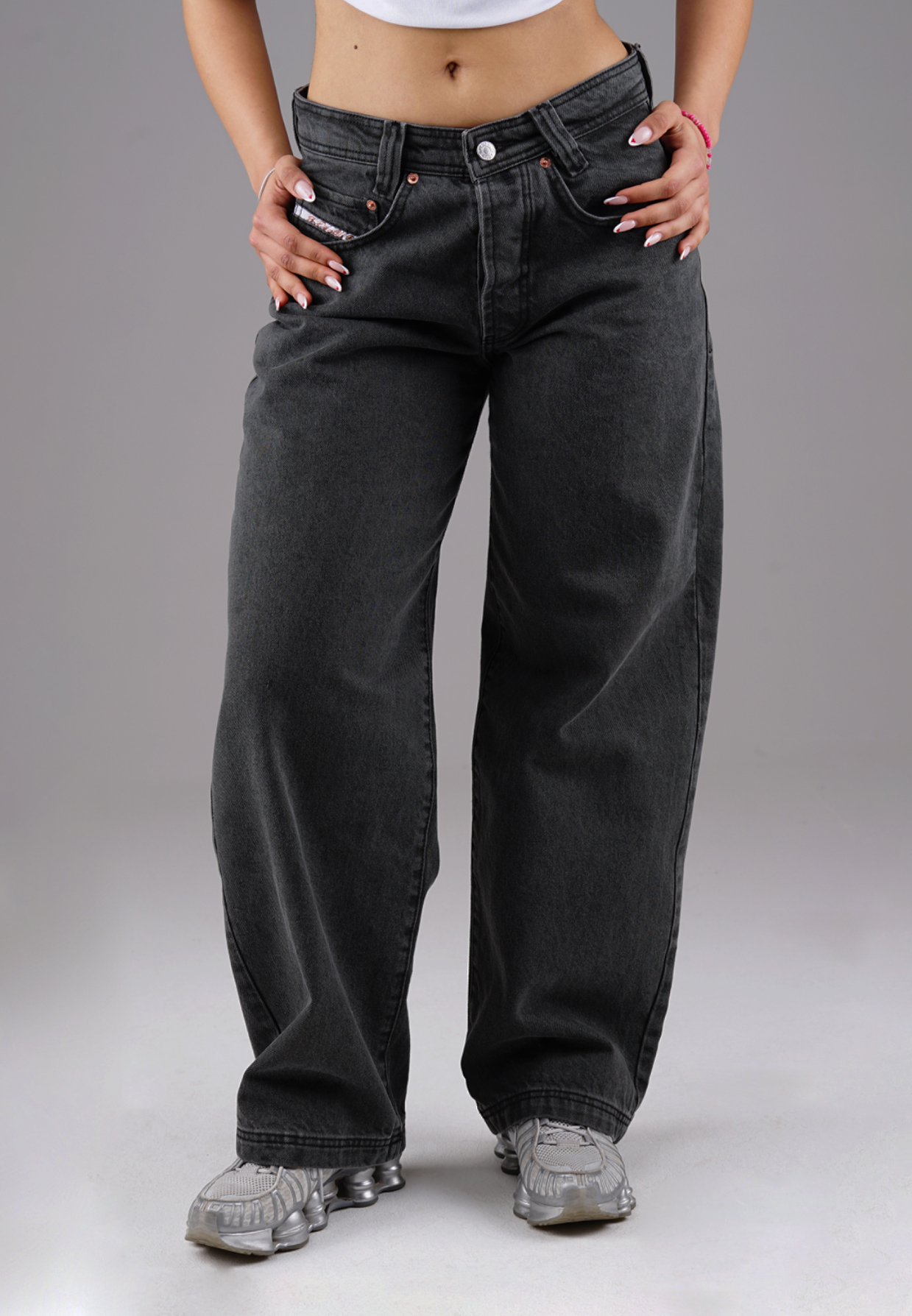 Picaldi Damen Jeans Baggy Zicco 475 Shadow faded anthracite Picaldi Damen Jeans Baggy Zicco 475 Shadow faded anthracite
