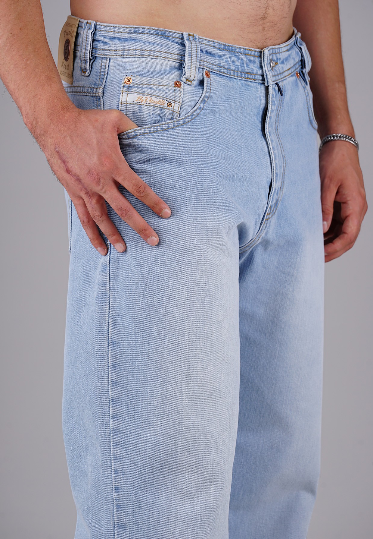 Picaldi Zicco 472 Himalaya Herrenjeans - Relaxed-Karottenschnitt in Slate Grey Blue W28-L30
