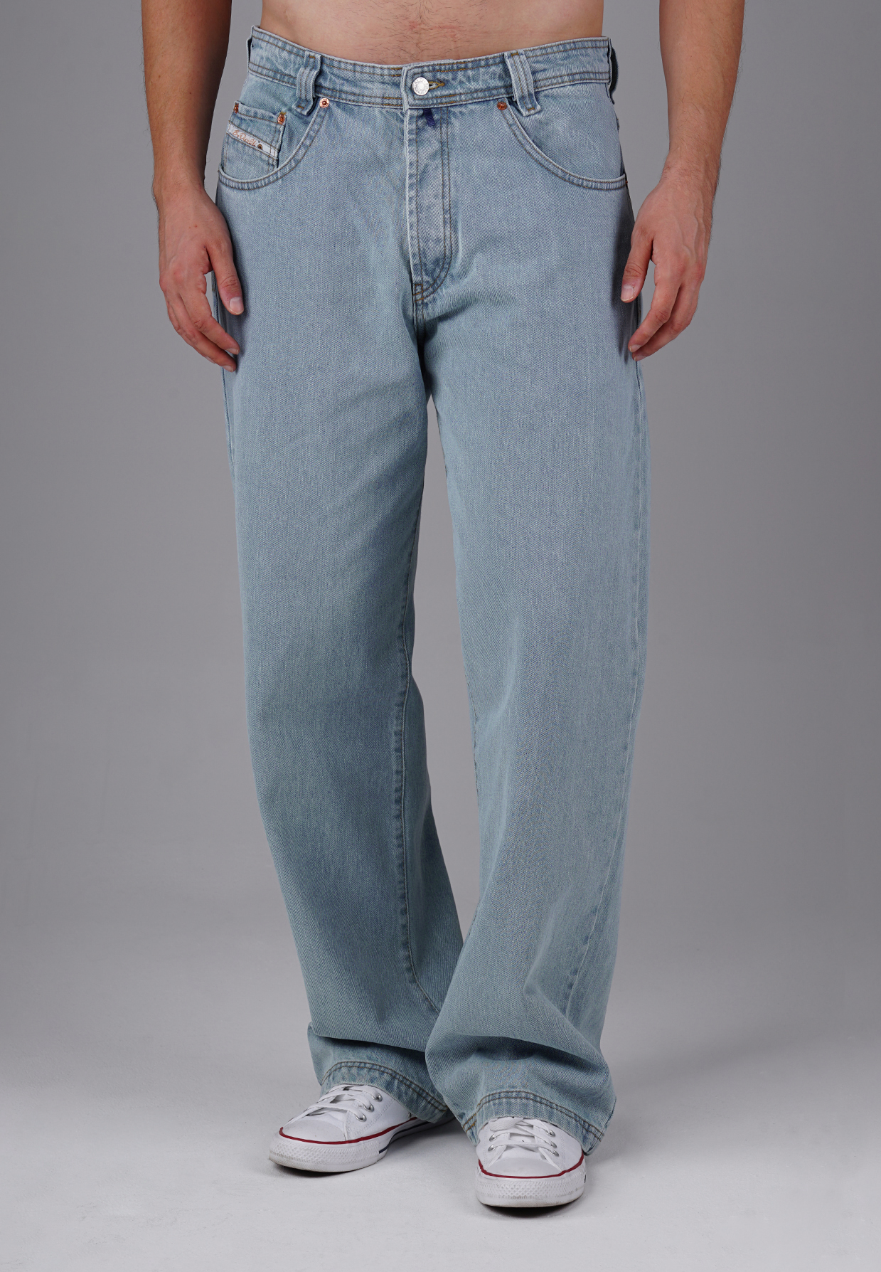Picaldi Zicco 474 Salvador Herrenjeans - Baggy Fit mit Straight Leg in Light Blue W27-L30