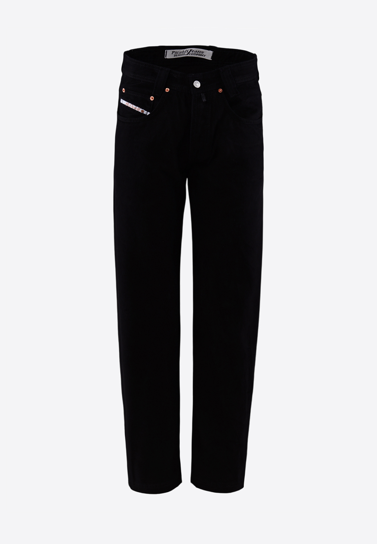 Picaldi Zicco 472 Gabardine Mount - Relaxed Karottenschnitt in Clean Black W42-L32